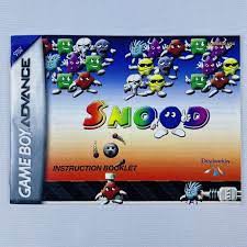 Snood - Manual - Gameboy Advance Manuals