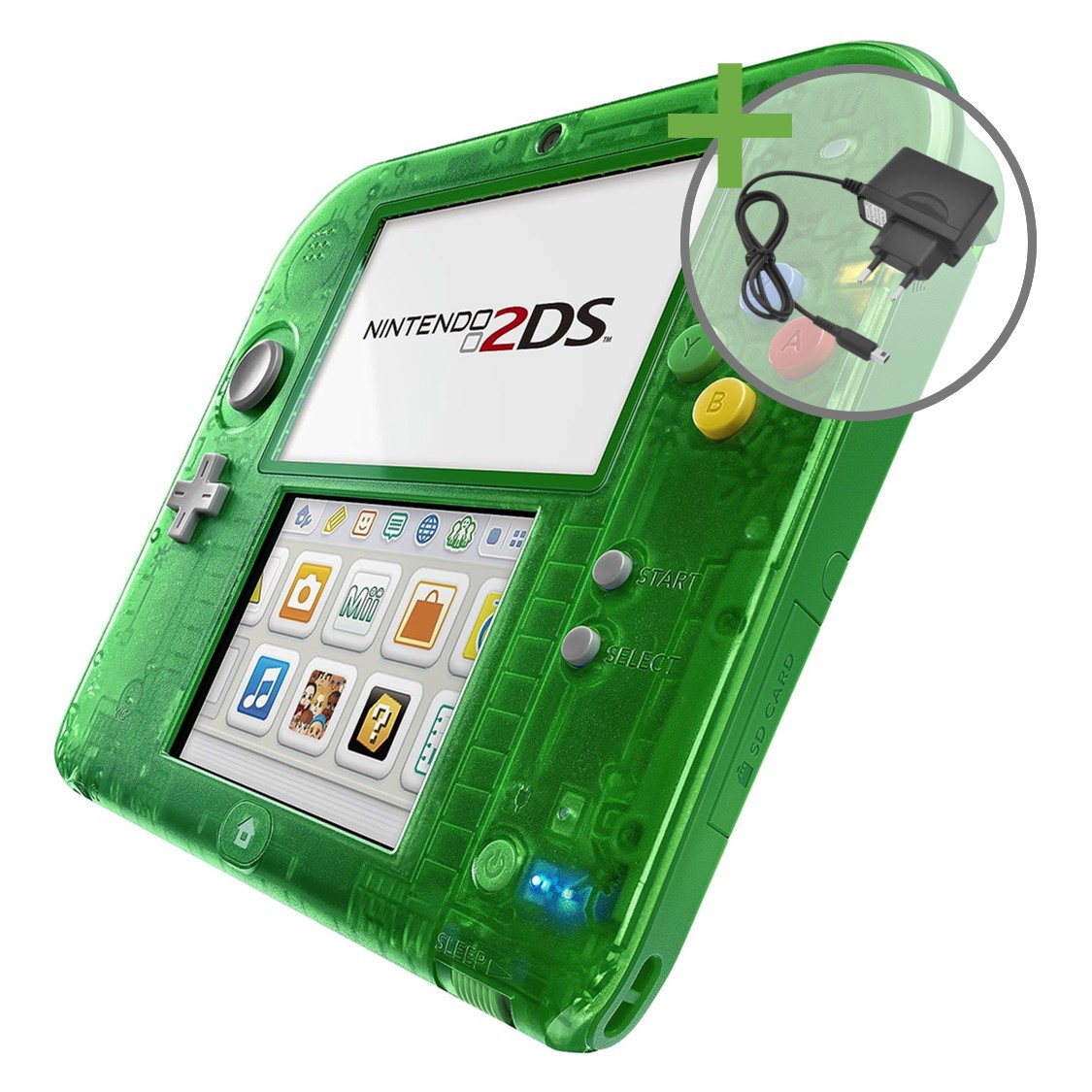 Nintendo 2DS - Crystal Green - Nintendo 3DS Hardware