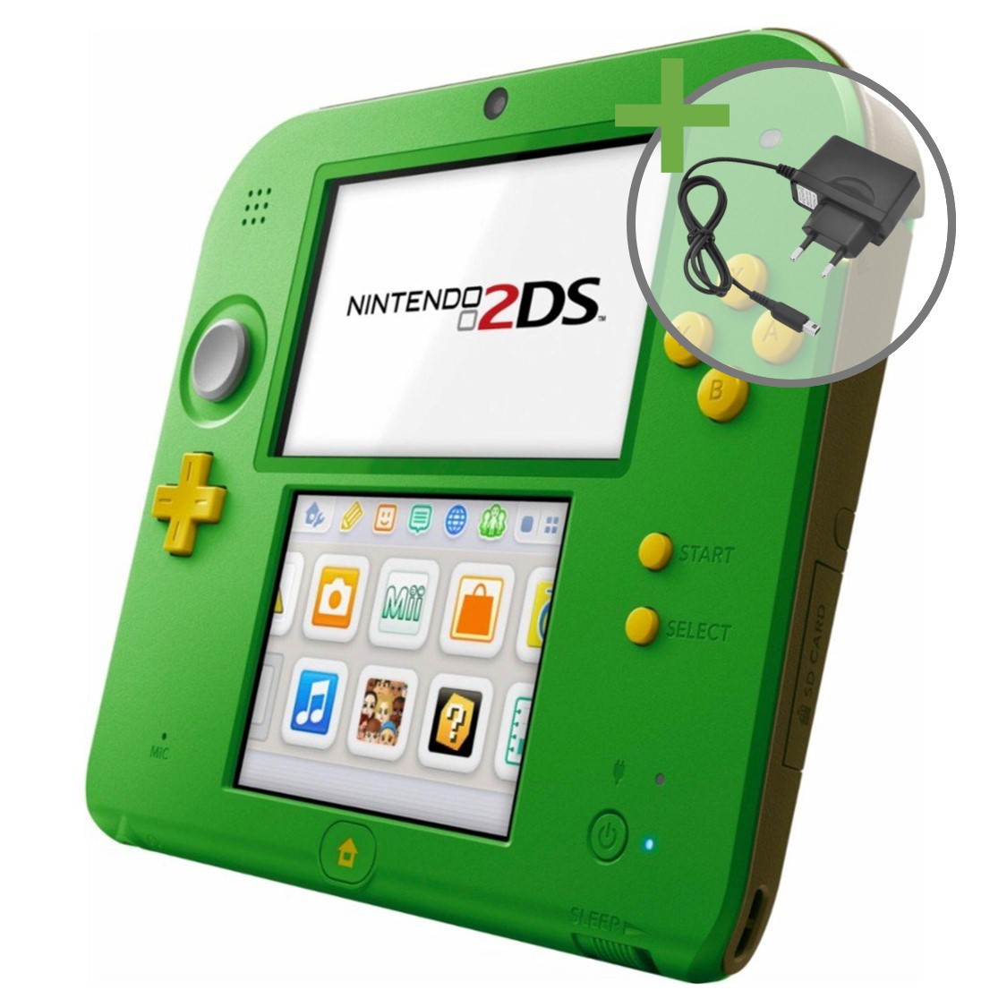Nintendo 2DS - Green/Brown (Link Green) - Nintendo 3DS Hardware