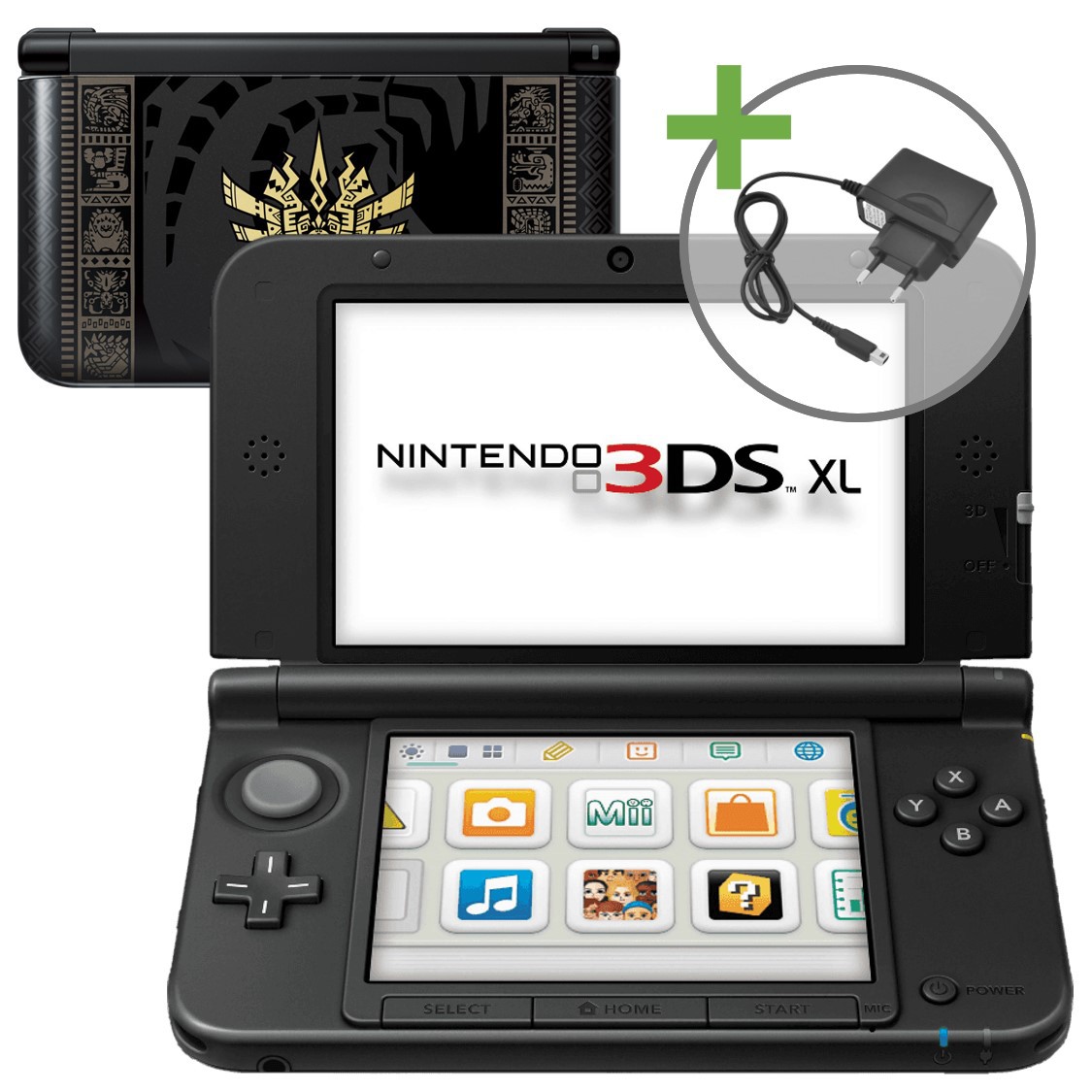 Nintendo 3DS XL - Monster Hunter 4 Gore Magala Black Edition - Nintendo 3DS Hardware