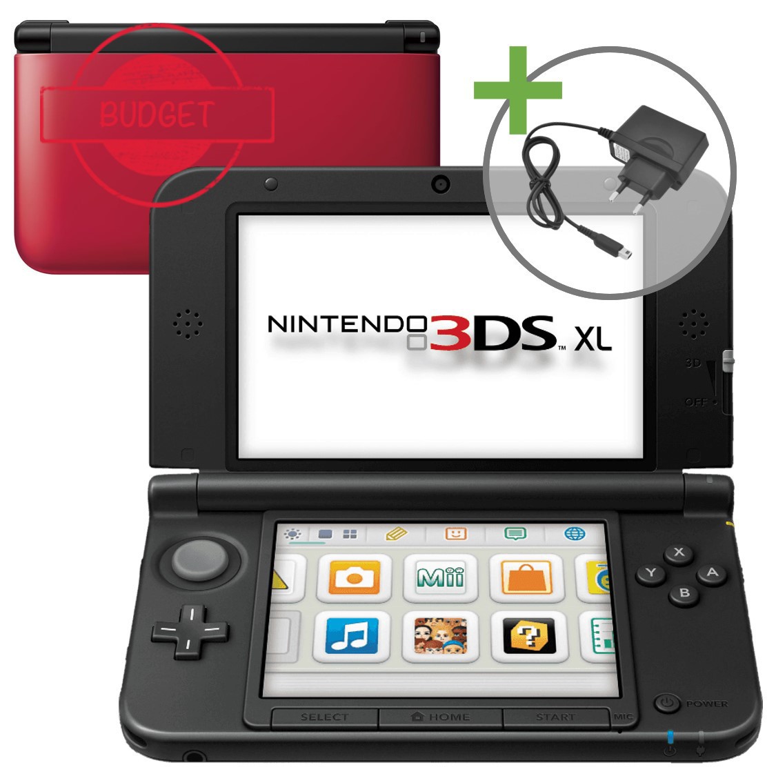 Nintendo 3DS XL - Red/Black - Budget - Nintendo 3DS Hardware