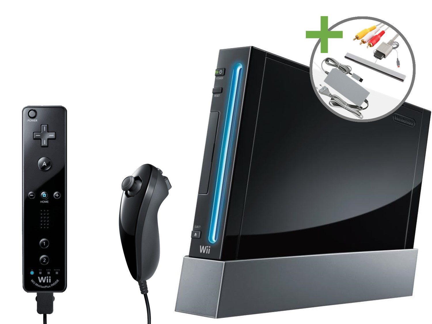 Nintendo Wii Starter Pack - Motion Plus Black Edition Kopen | Wii Hardware
