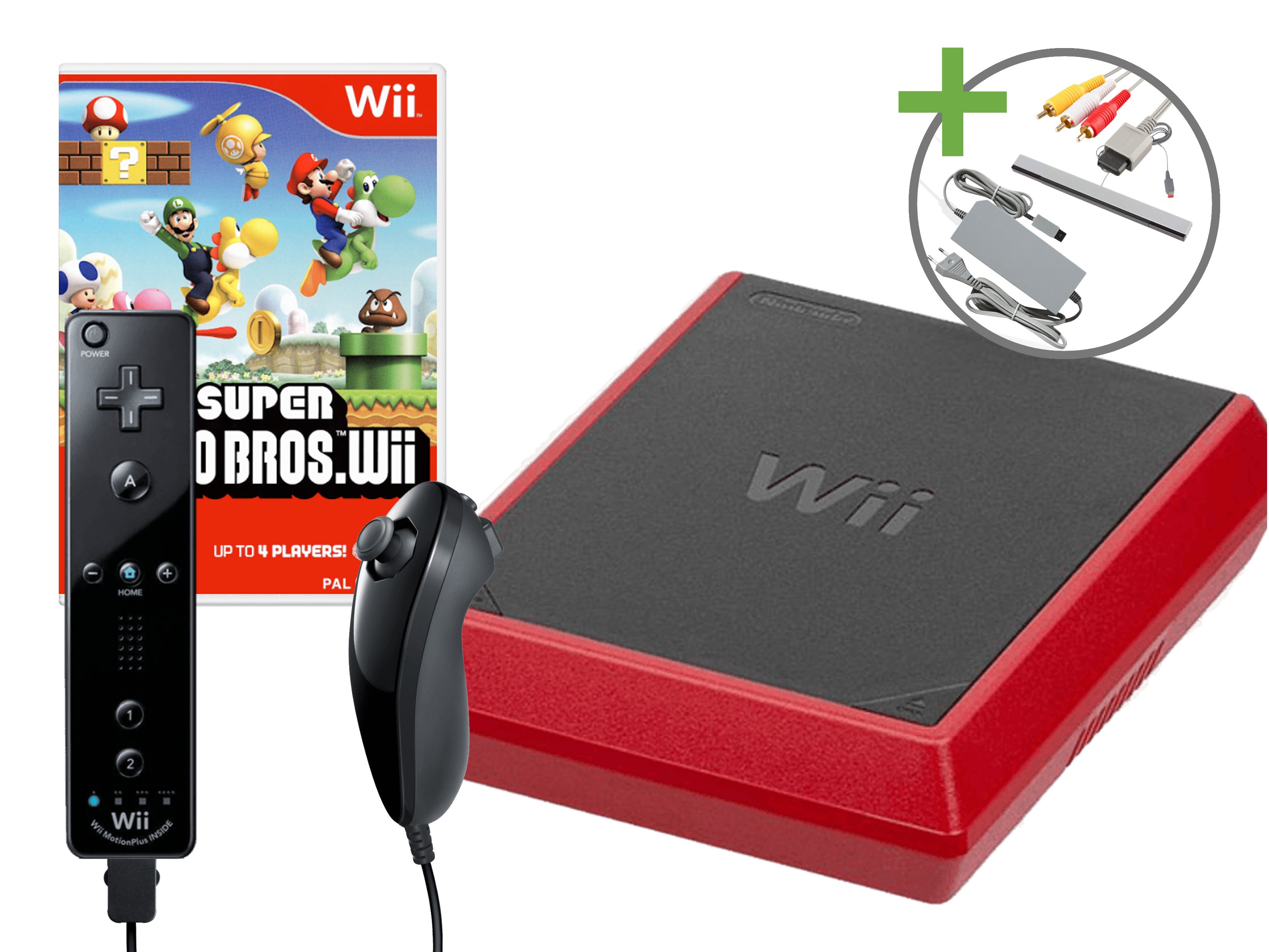 Nintendo Wii Mini Starter Pack - New Super Mario Bros. Wii Edition - Wii Hardware