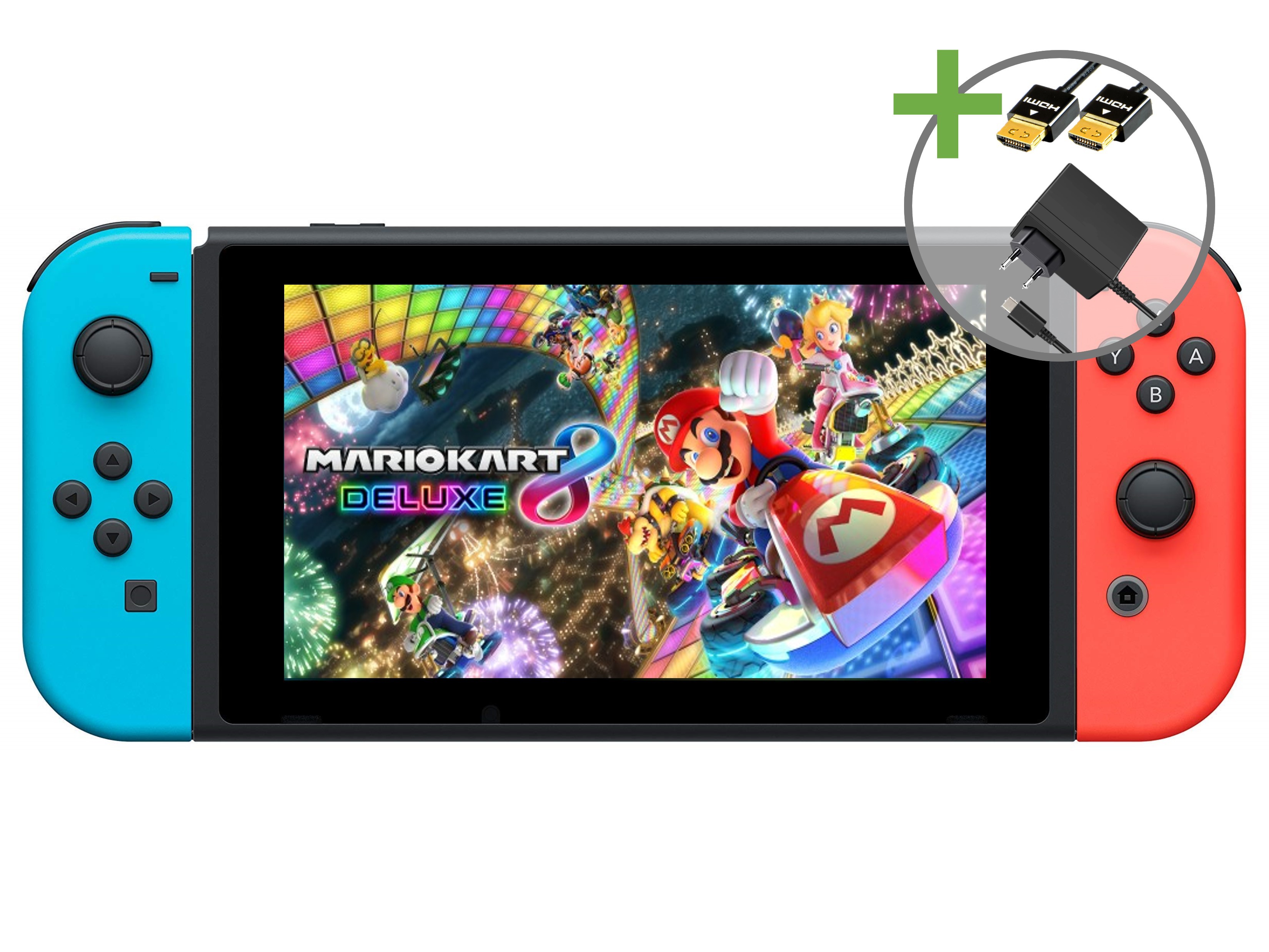 Nintendo Switch Starter Pack - Mario Kart 8 Deluxe Rood/Blauw Edition - Nintendo Switch Hardware - 2
