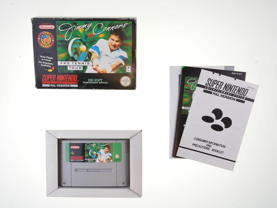Jimmy Connor's Pro Tennis Tour - Super Nintendo Games [Complete]
