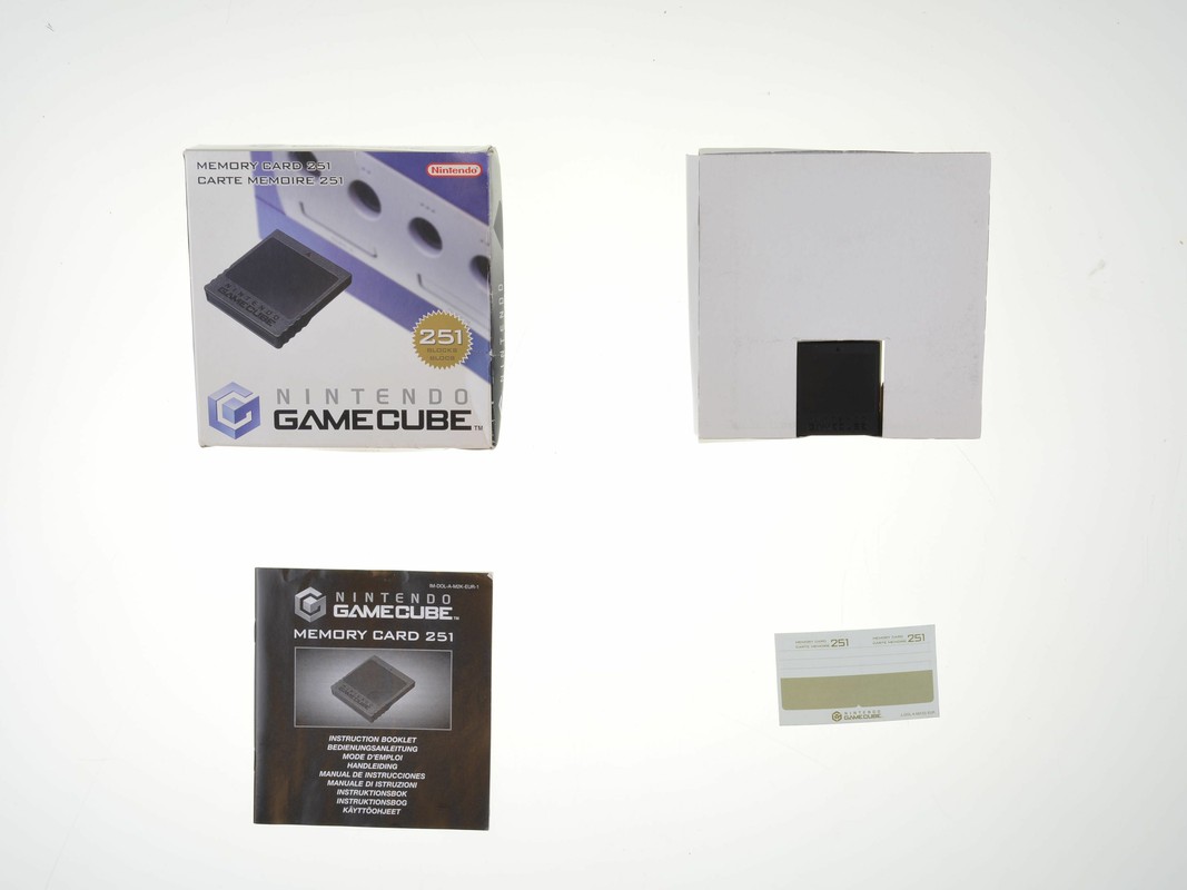 Originele Gamecube Memory Card 251 Blocks [Complete] - Gamecube Hardware