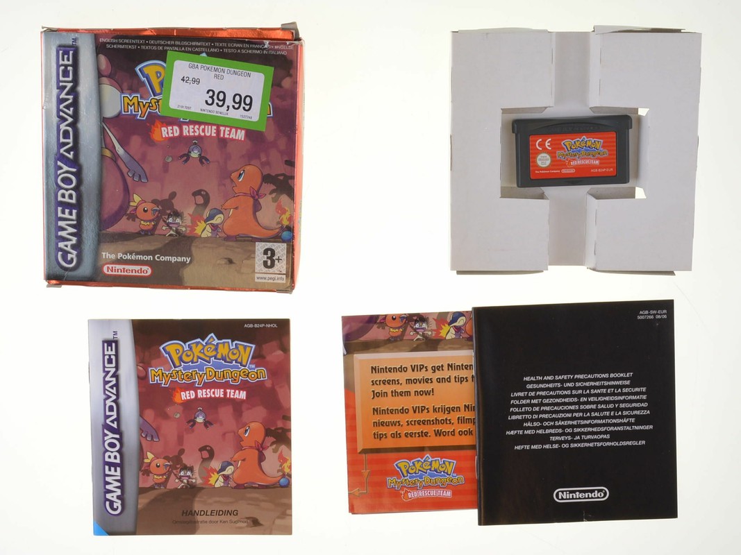 Pokemon Mystery Dungeon: Red Rescue Team - Gameboy Advance Games [Complete]
