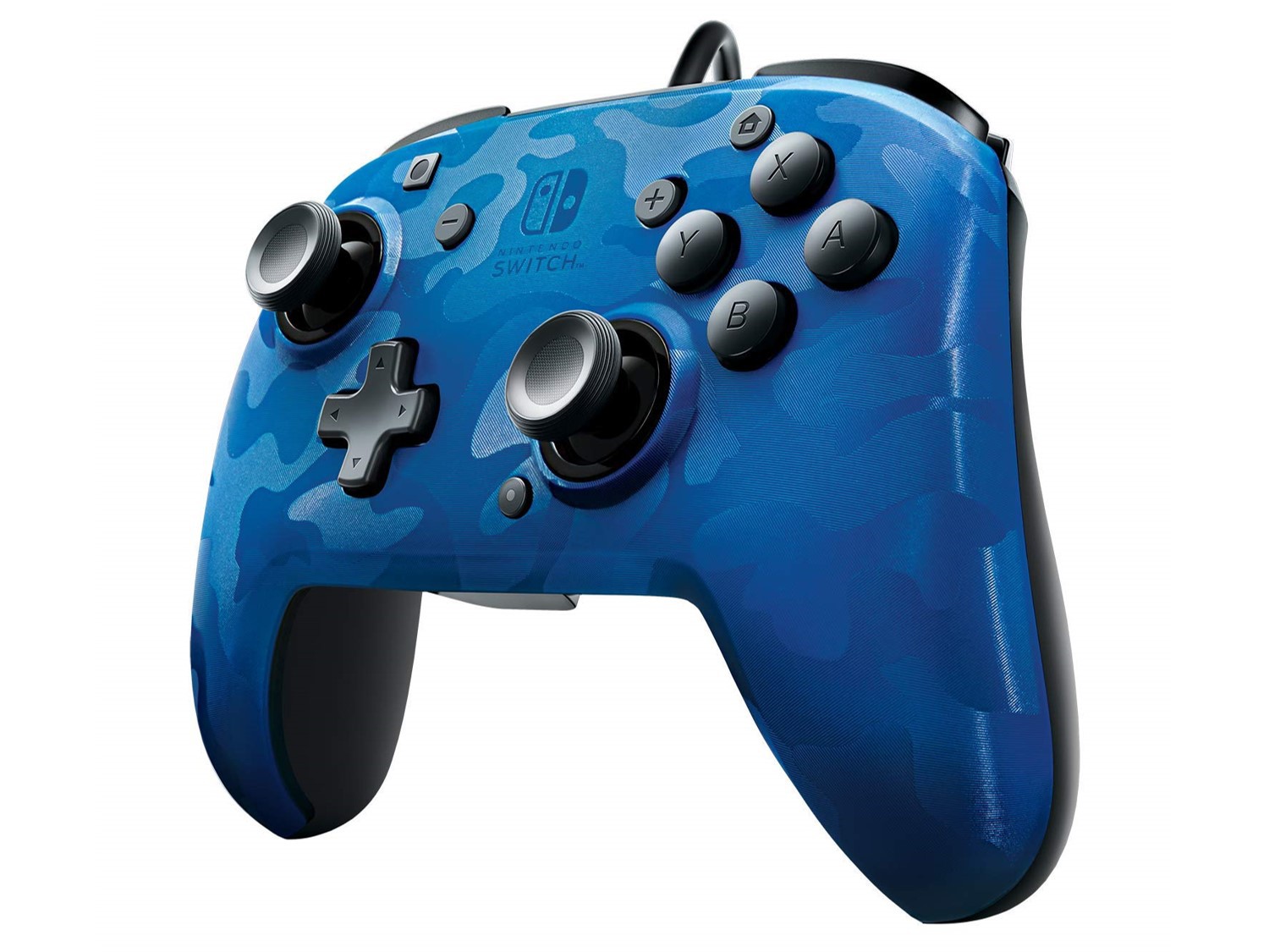 PDP Nintendo Switch Faceoff Deluxe Gaming Controller - Blue Camo - Nintendo Switch Hardware