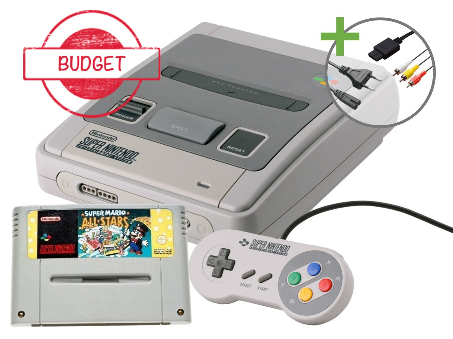 Super Nintendo Starter Pack - Super Mario All Stars Edition - Budget Kopen | Super Nintendo Hardware