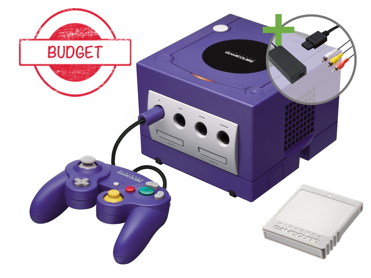 Nintendo Gamecube Starter Pack - Purple Edition - Budget Kopen | Gamecube Hardware