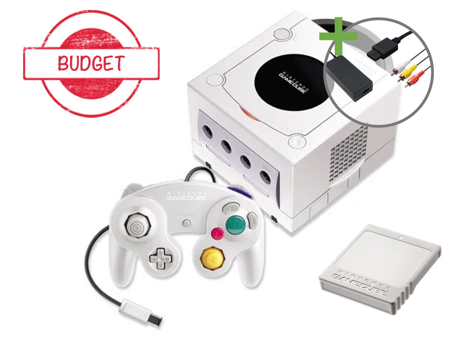 Nintendo Gamecube Starter Pack - Pearl Edition - Budget Kopen | Gamecube Hardware