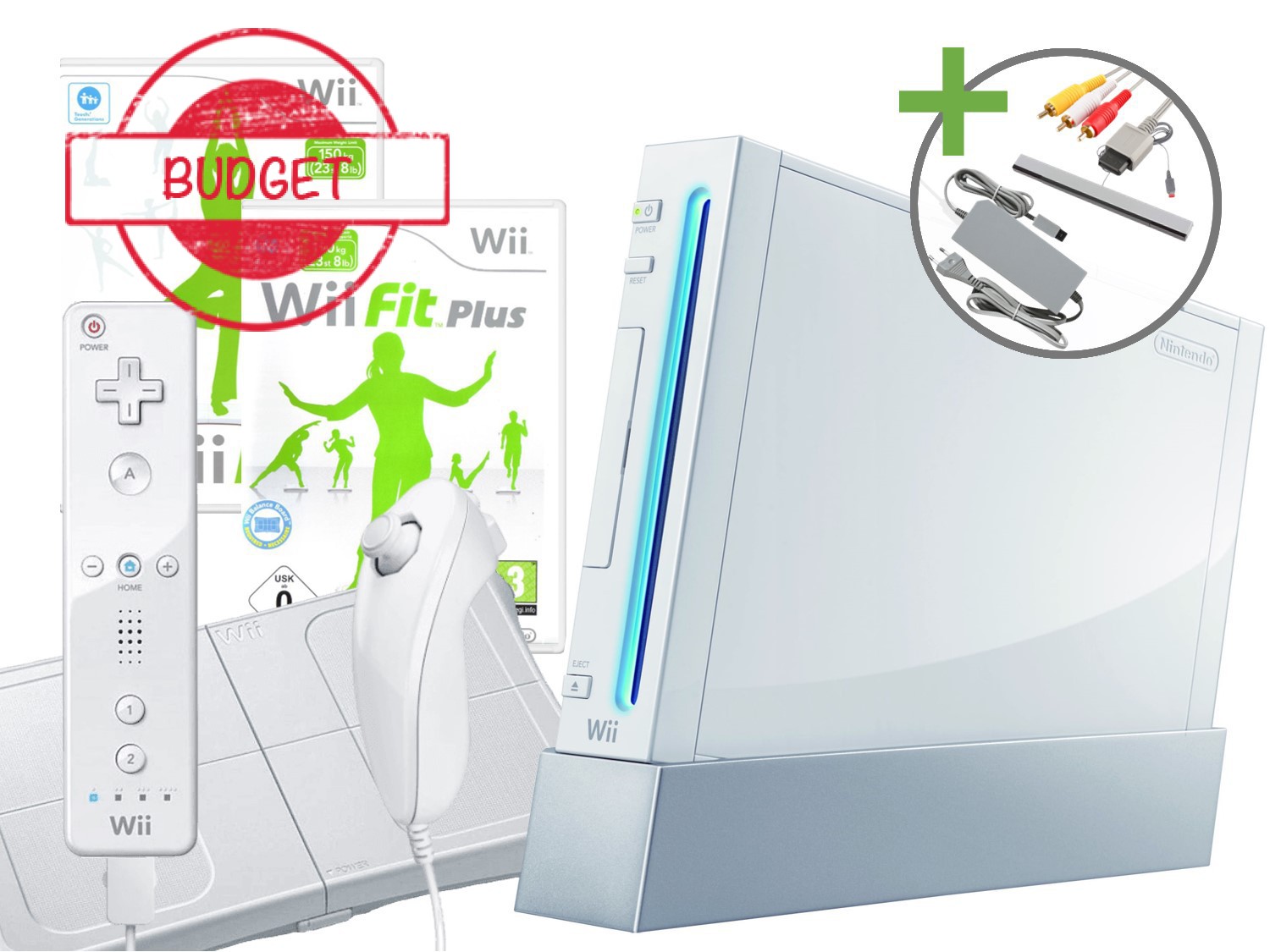 Nintendo Wii Starter Pack - Wii Fit Plus Edition - Budget Kopen | Wii Hardware