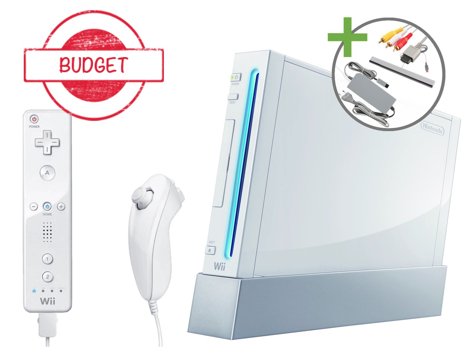 Nintendo Wii Starter Pack - Standard White Edition - Budget Kopen | Wii Hardware