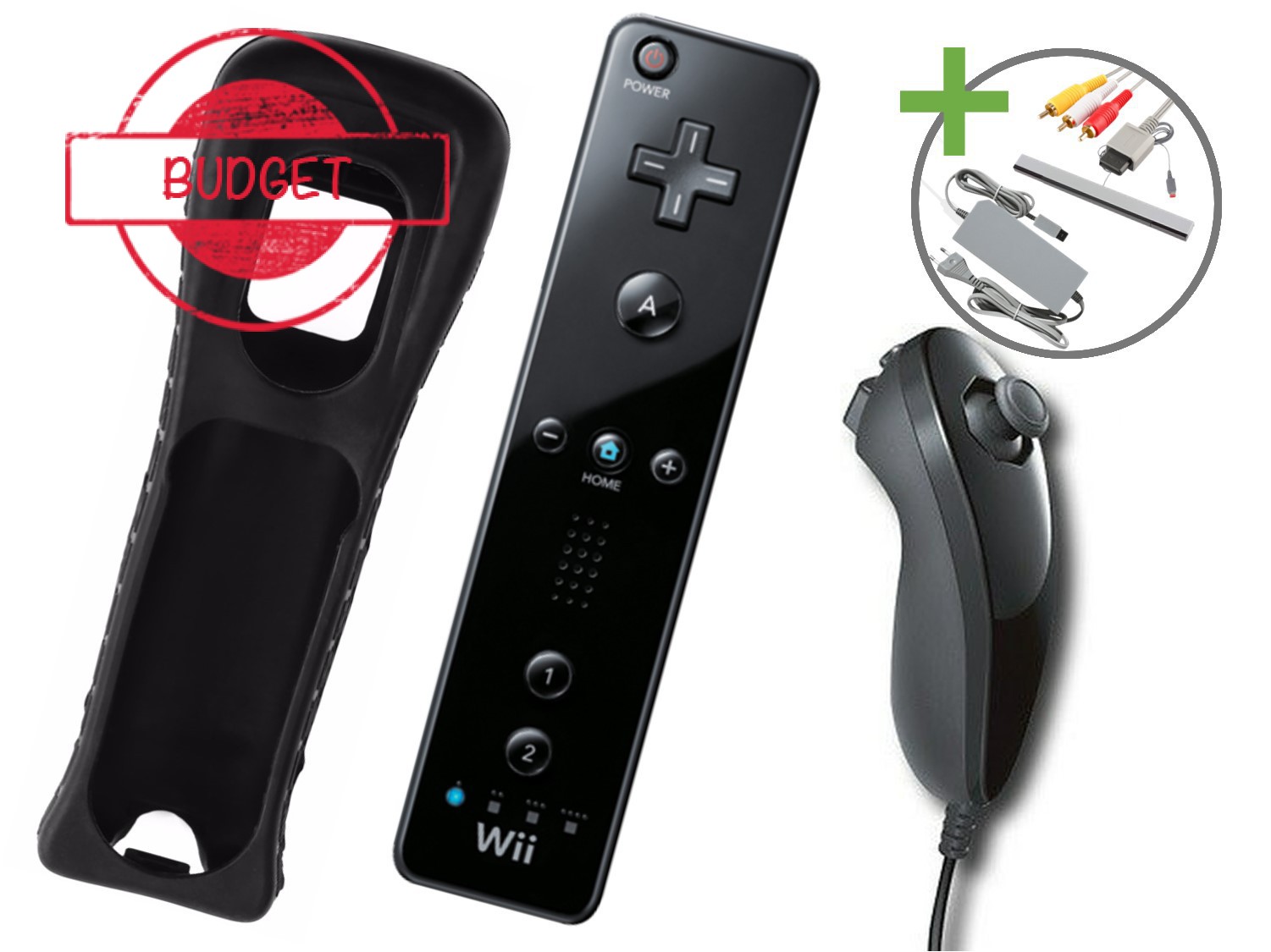Nintendo Wii Starter Pack - Standard Black Edition - Budget - Wii Hardware - 3