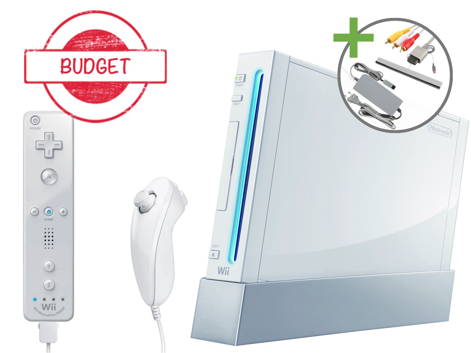 Nintendo Wii Starter Pack - Motion Plus White Edition - Budget Kopen | Wii Hardware