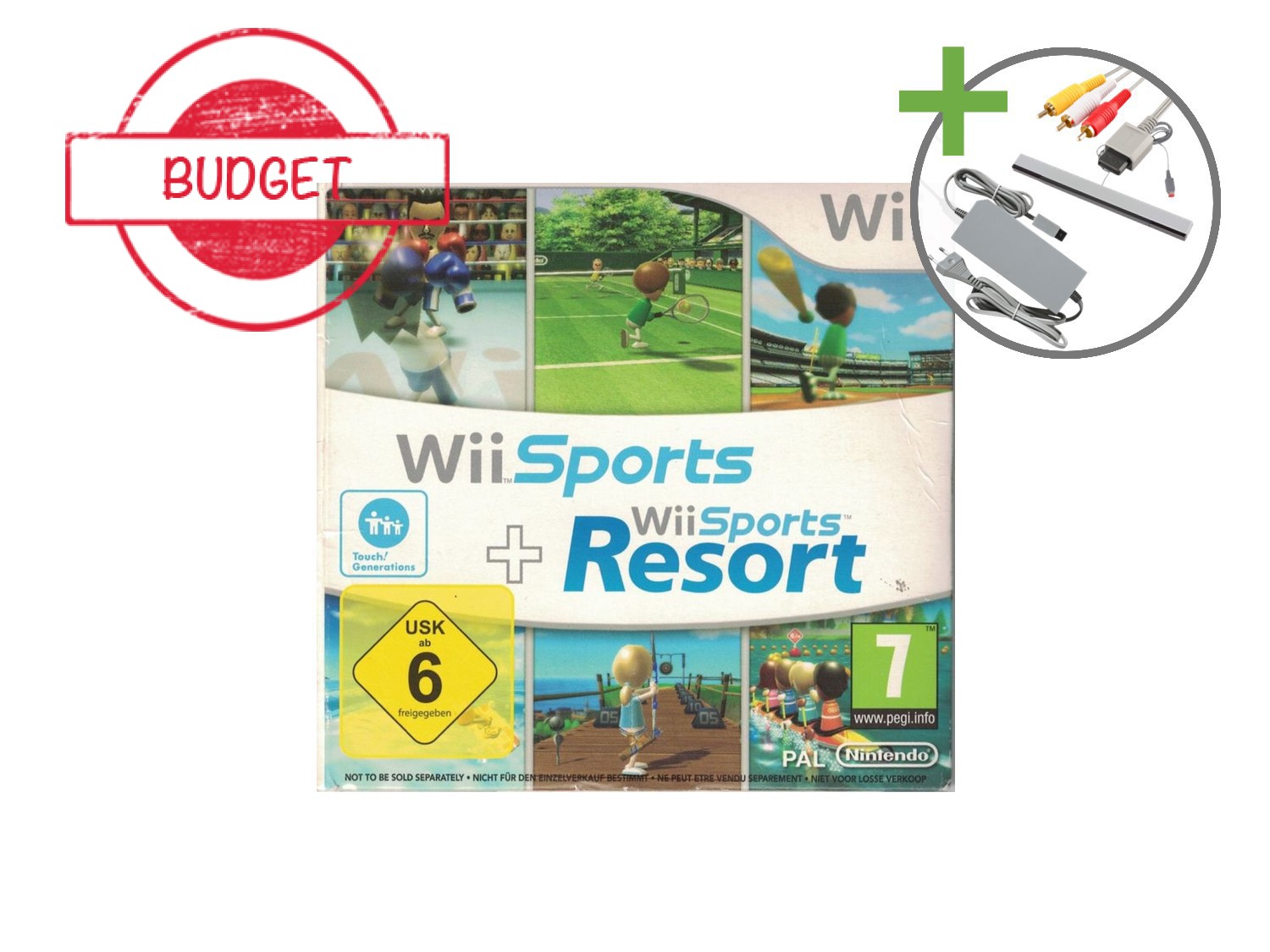 Nintendo Wii Starter Pack - Wii Sports + Wii Sports Resort White Edition - Budget - Wii Hardware - 4