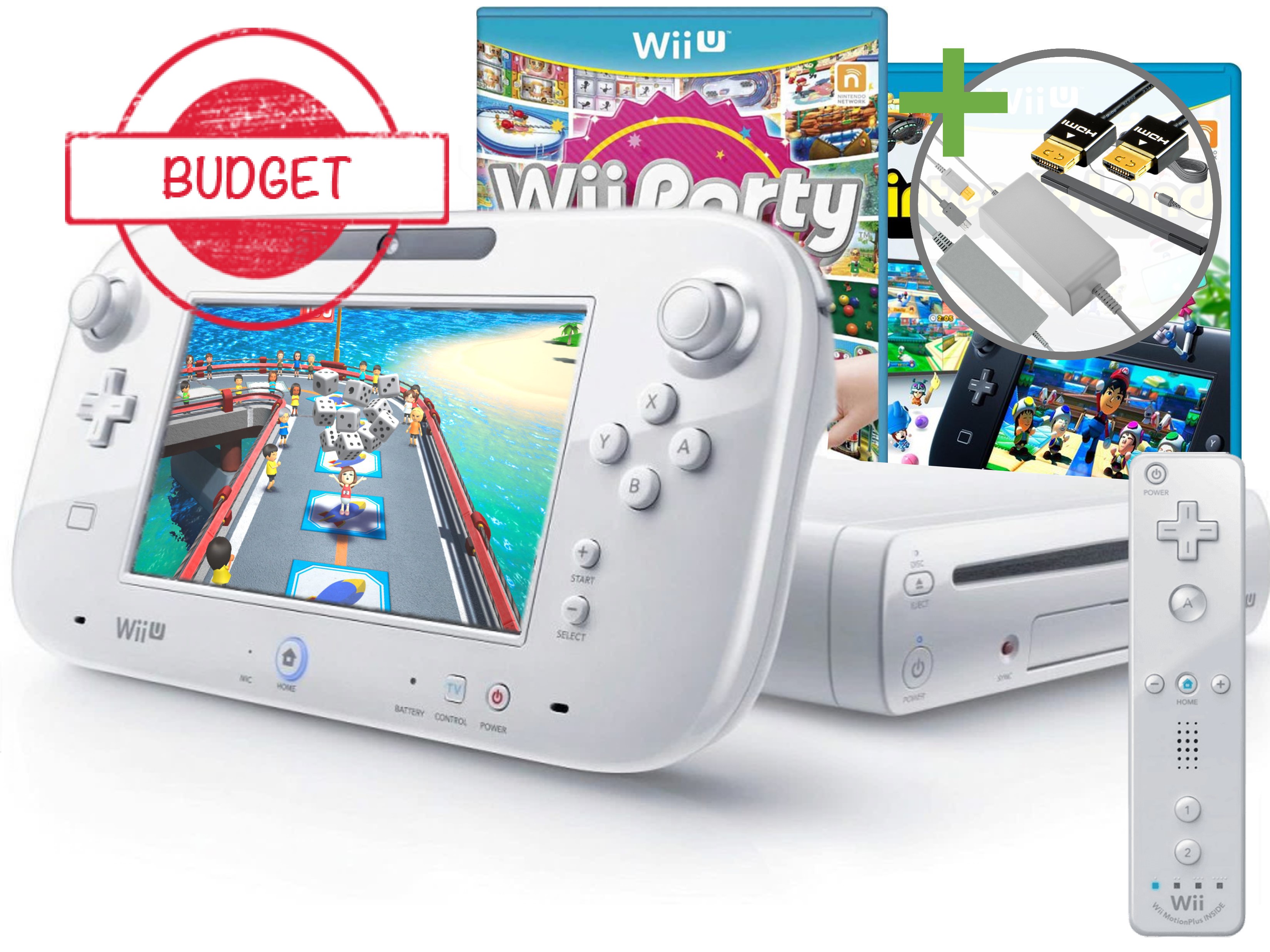 Nintendo Wii U Starter Pack - Wii Party U Edition - Budget Kopen | Wii U Hardware