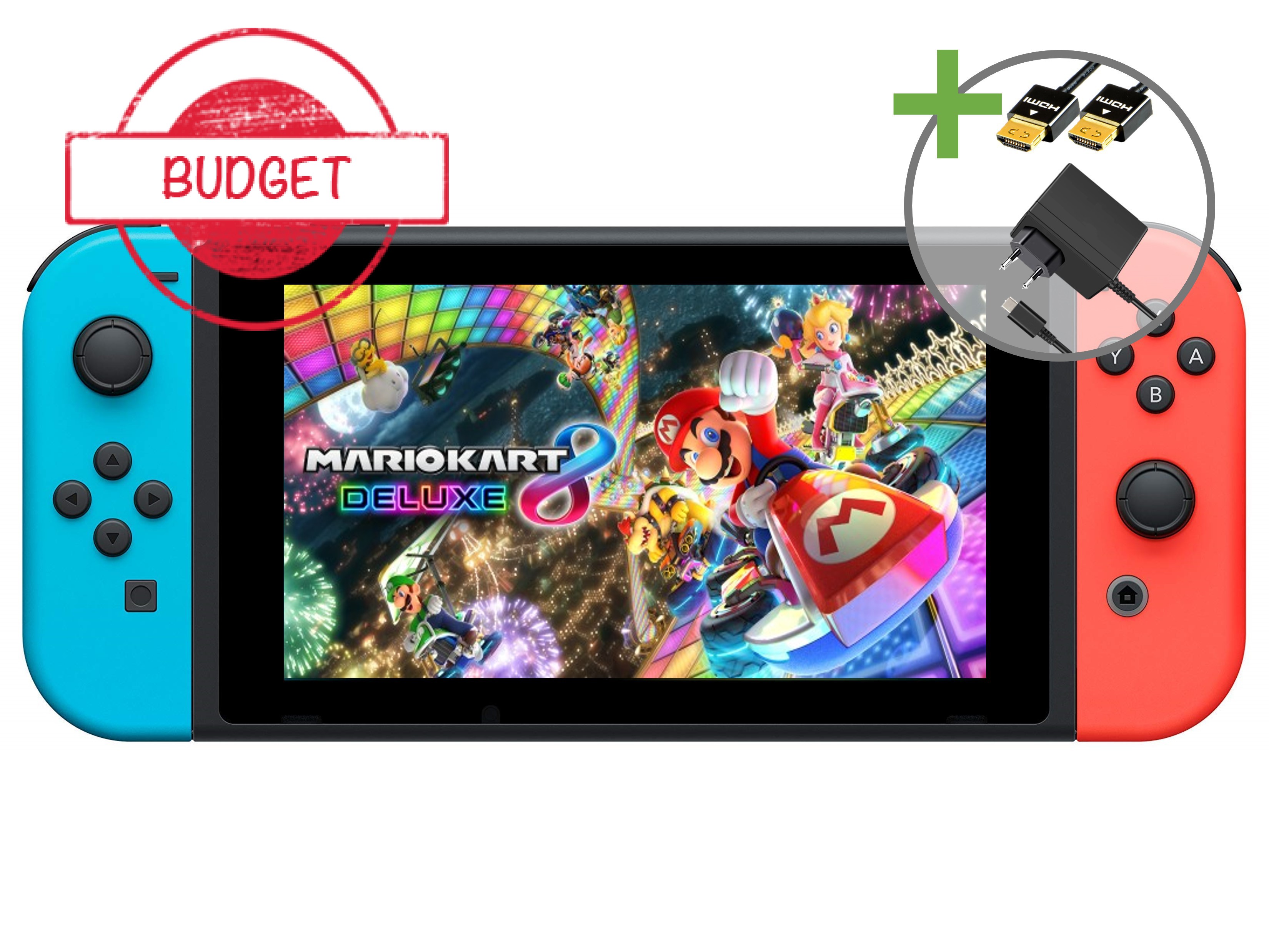 Nintendo Switch Starter Pack - Mario Kart 8 Deluxe Rood/Blauw Edition - Budget - Nintendo Switch Hardware - 2