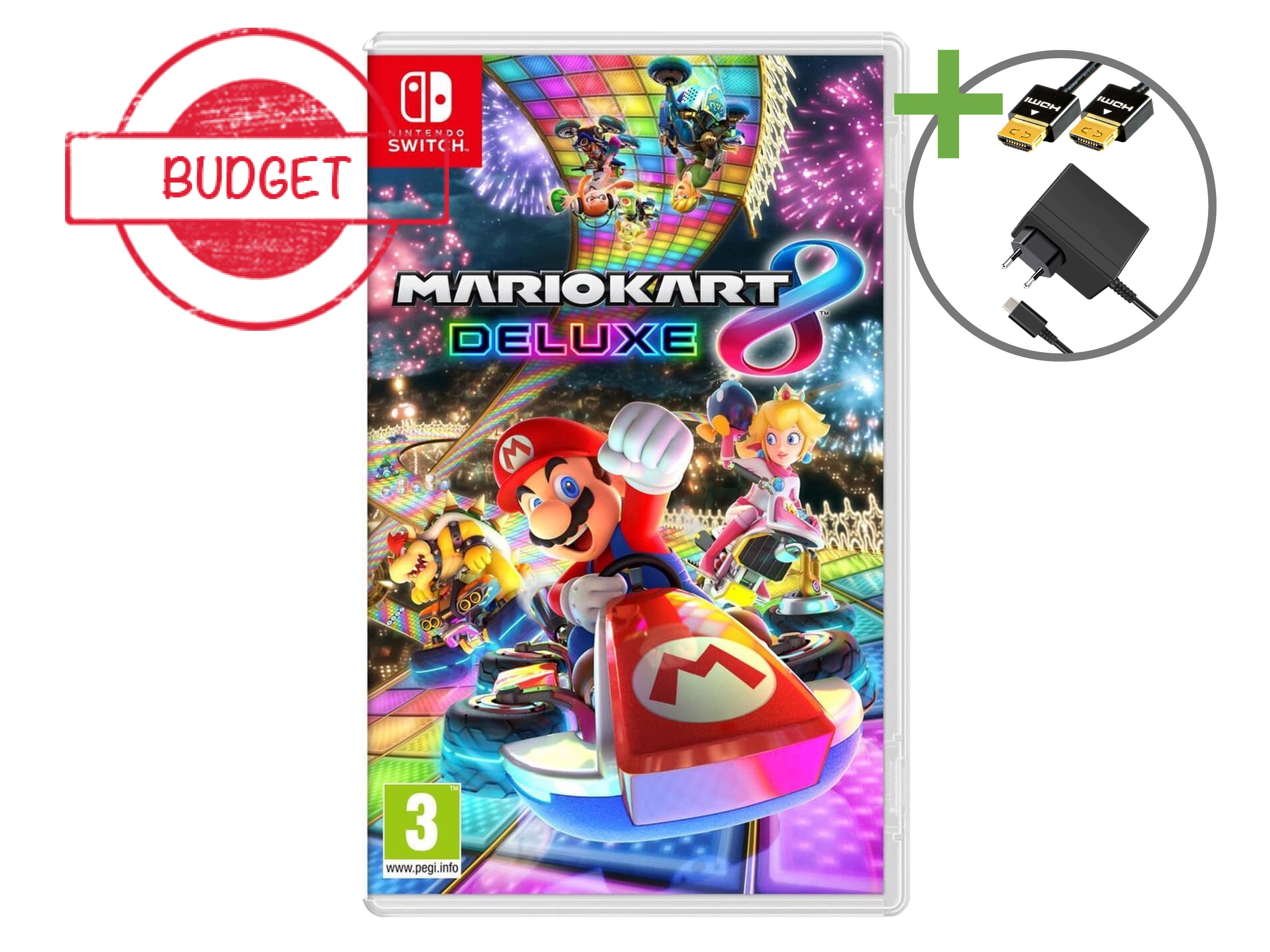 Nintendo Switch Starter Pack - Mario Kart 8 Deluxe Rood/Blauw Edition - Budget - Nintendo Switch Hardware - 5