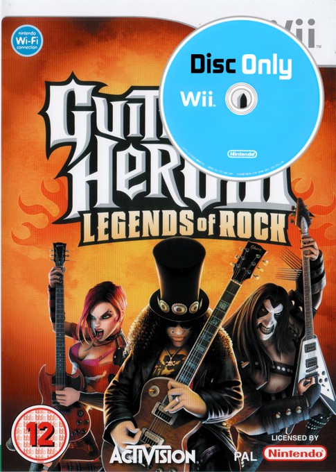 Guitar Hero III: Legends of Rock - Disc Only - Wii Games