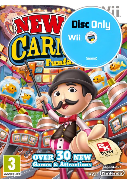 New Carnival Funfair Games - Disc Only - Wii Games