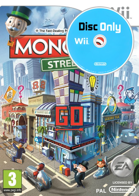 Monopoly Streets - Disc Only - Wii Games
