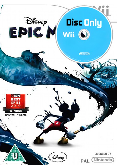 Disney Epic Mickey - Disc Only - Wii Games