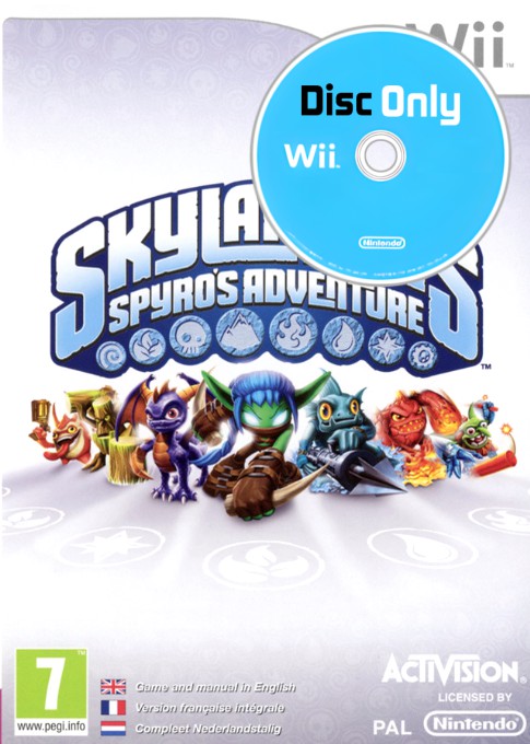 Skylanders: Spyro's Adventure - Disc Only - Wii Games
