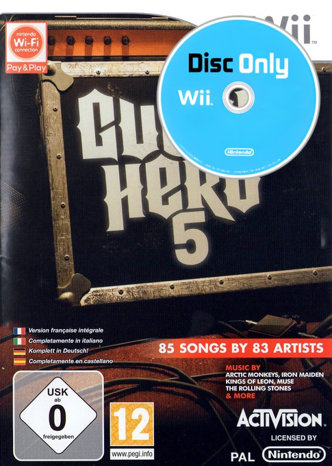 Guitar Hero 5 - Disc Only - Wii Games