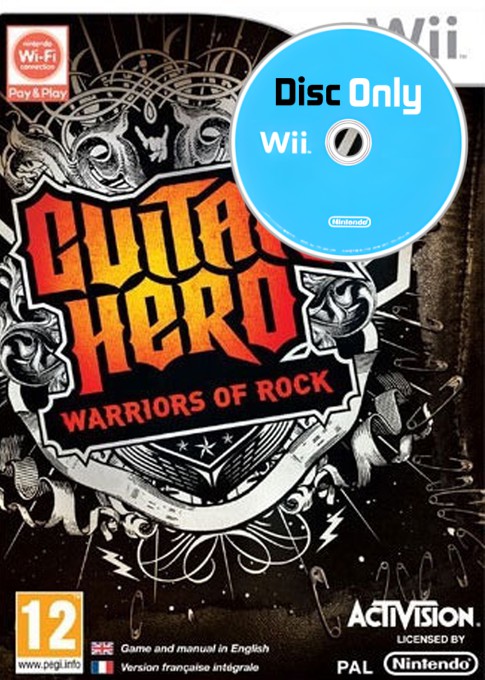 Guitar Hero: Warriors of Rock - Disc Only - Wii Games