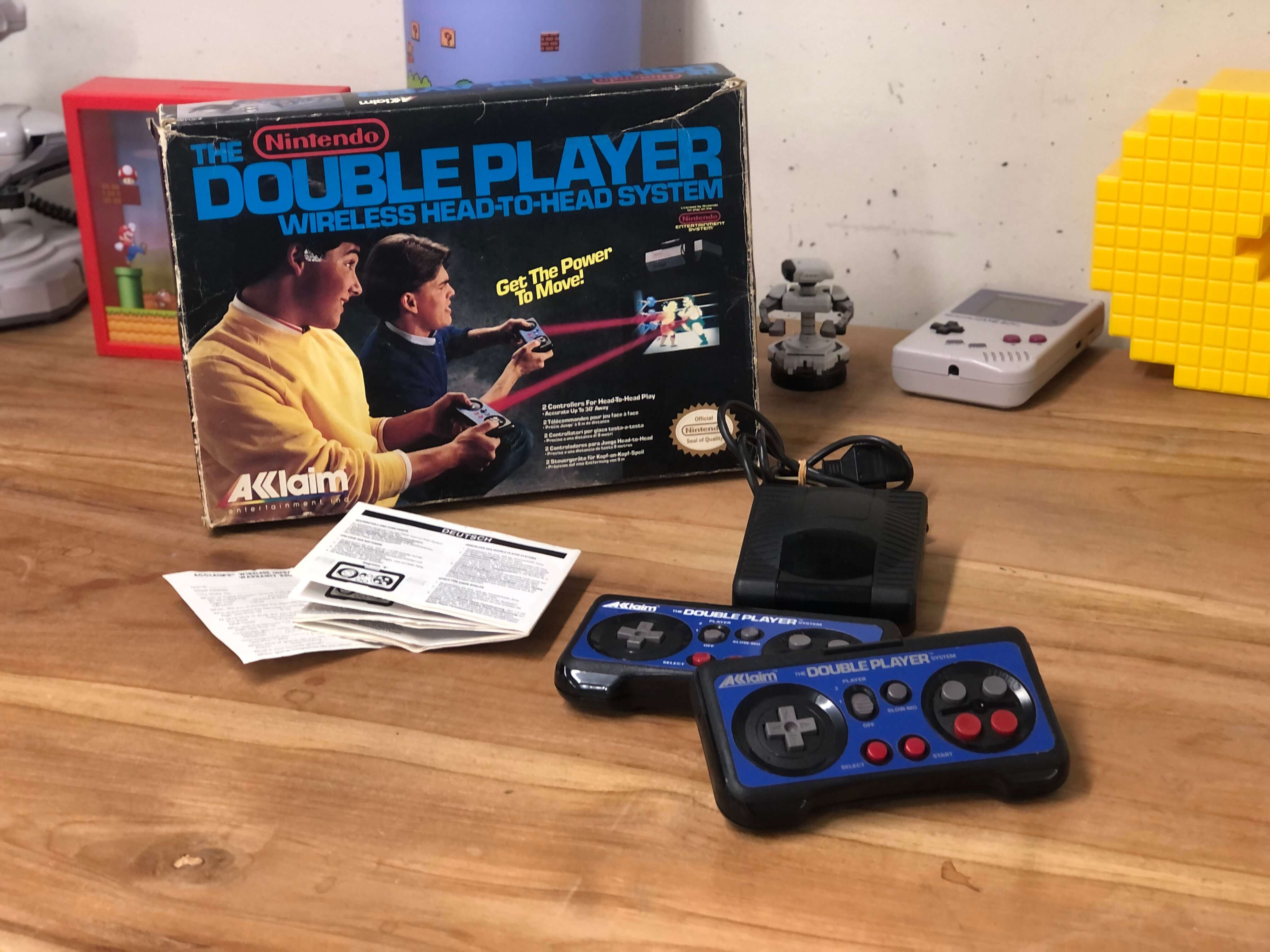Akklaim Wireless Double Player System [Complete] - Nintendo NES Hardware