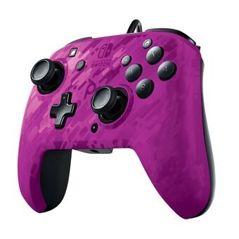 PDP Nintendo Switch Faceoff Deluxe Gaming Controller - Purple Camo - Nintendo Switch Hardware