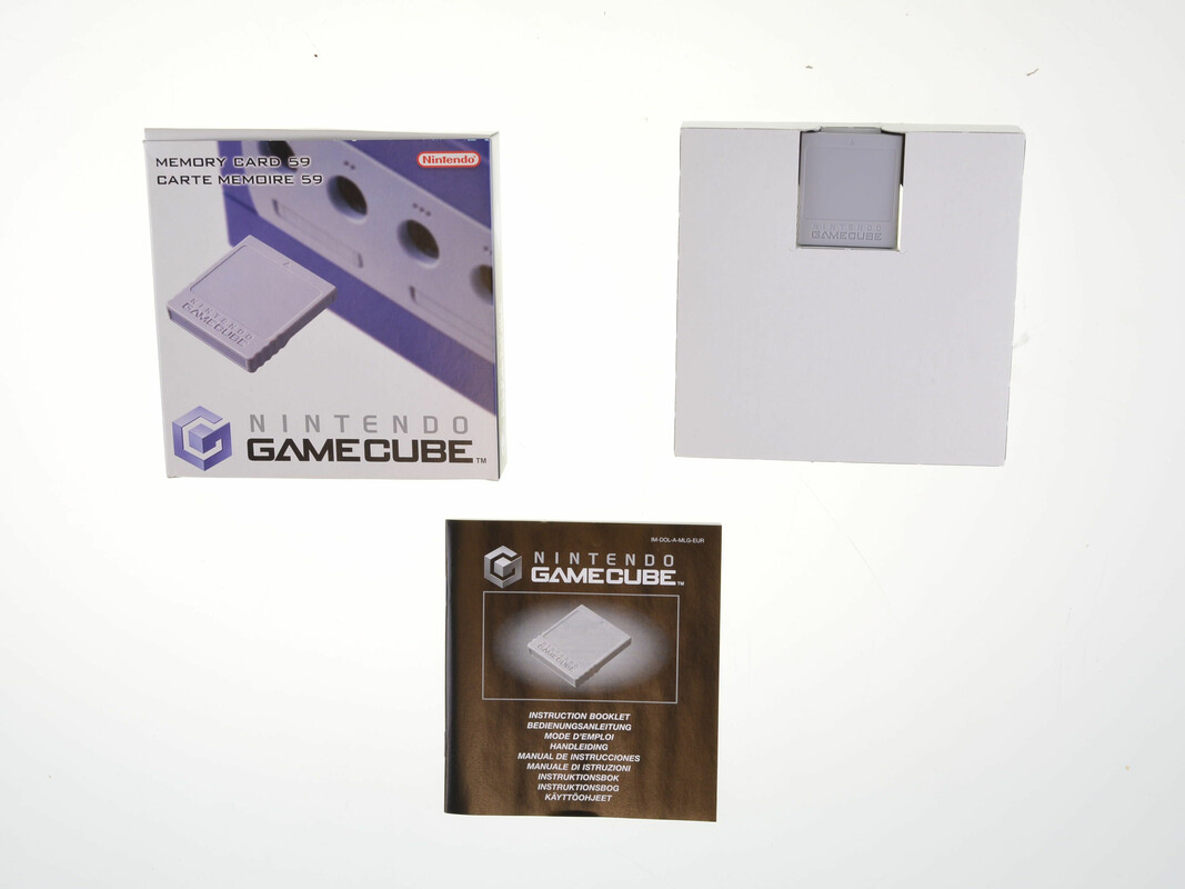 Originele Gamecube Memory Card 59 Bloks [Complete] - Gamecube Hardware