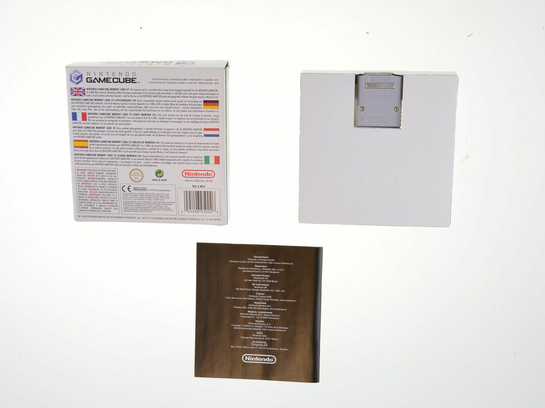 Originele Gamecube Memory Card 59 Bloks [Complete] - Gamecube Hardware - 2