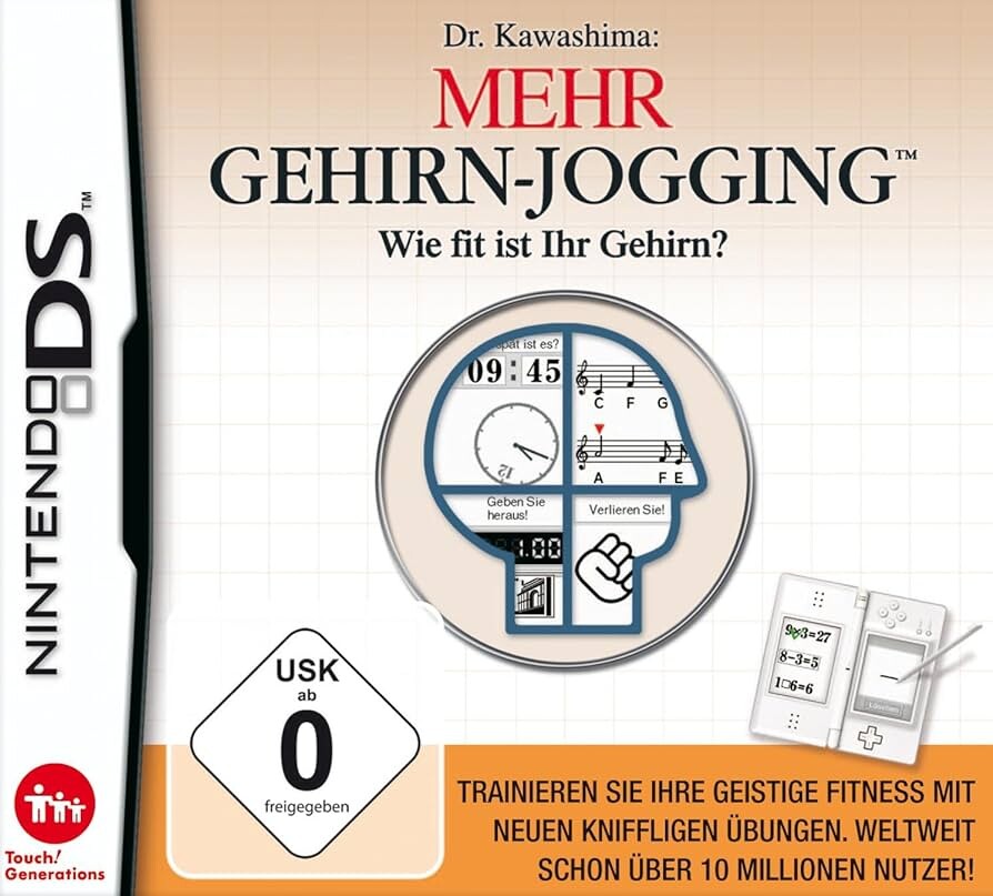 Dr. Kawashima: Mehr Gehirn-Jogging Wie fit is Ihr Gehirn? - Nintendo DS Games