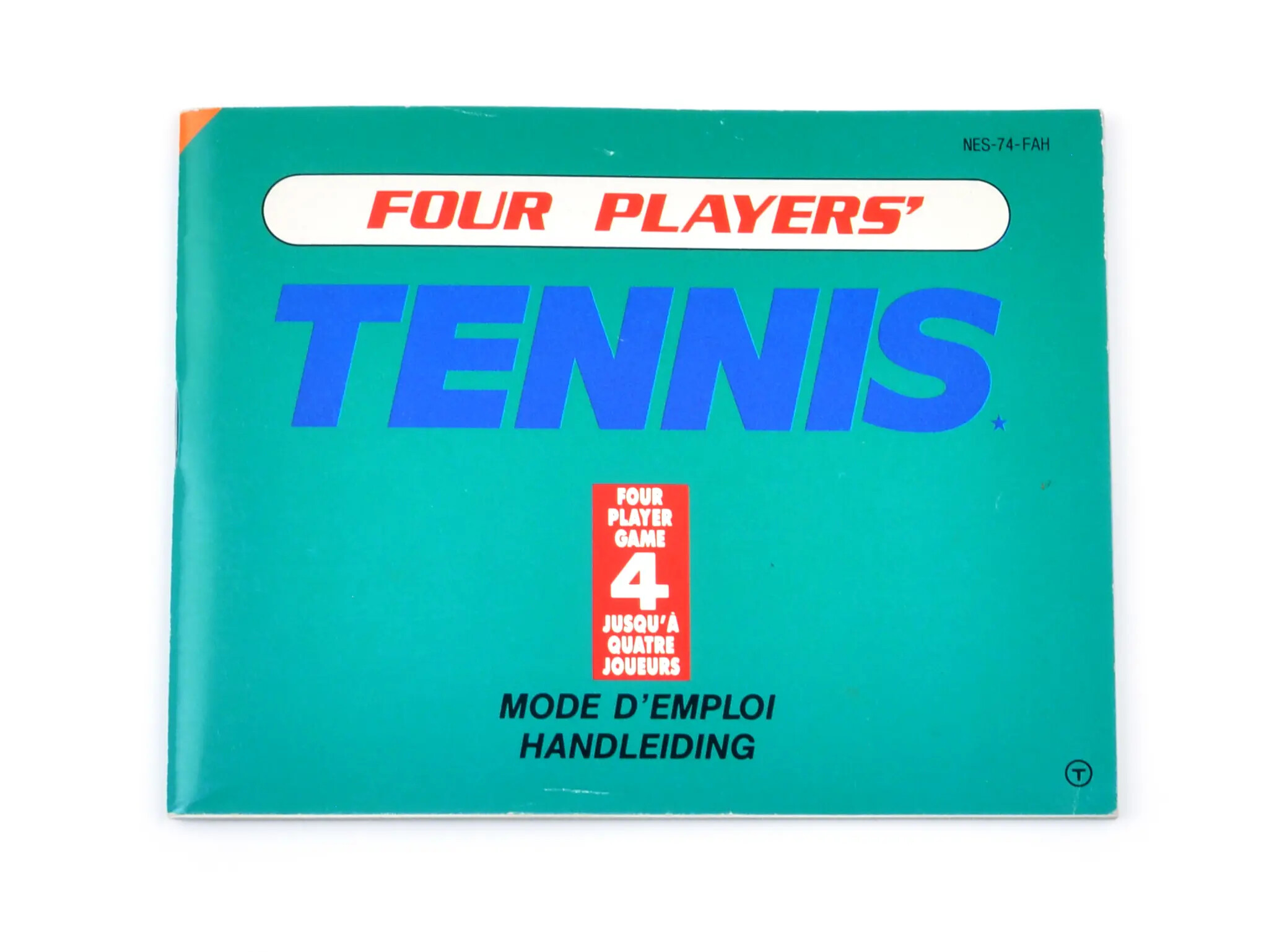 Four Players' Tennis - Nintendo NES Manuals