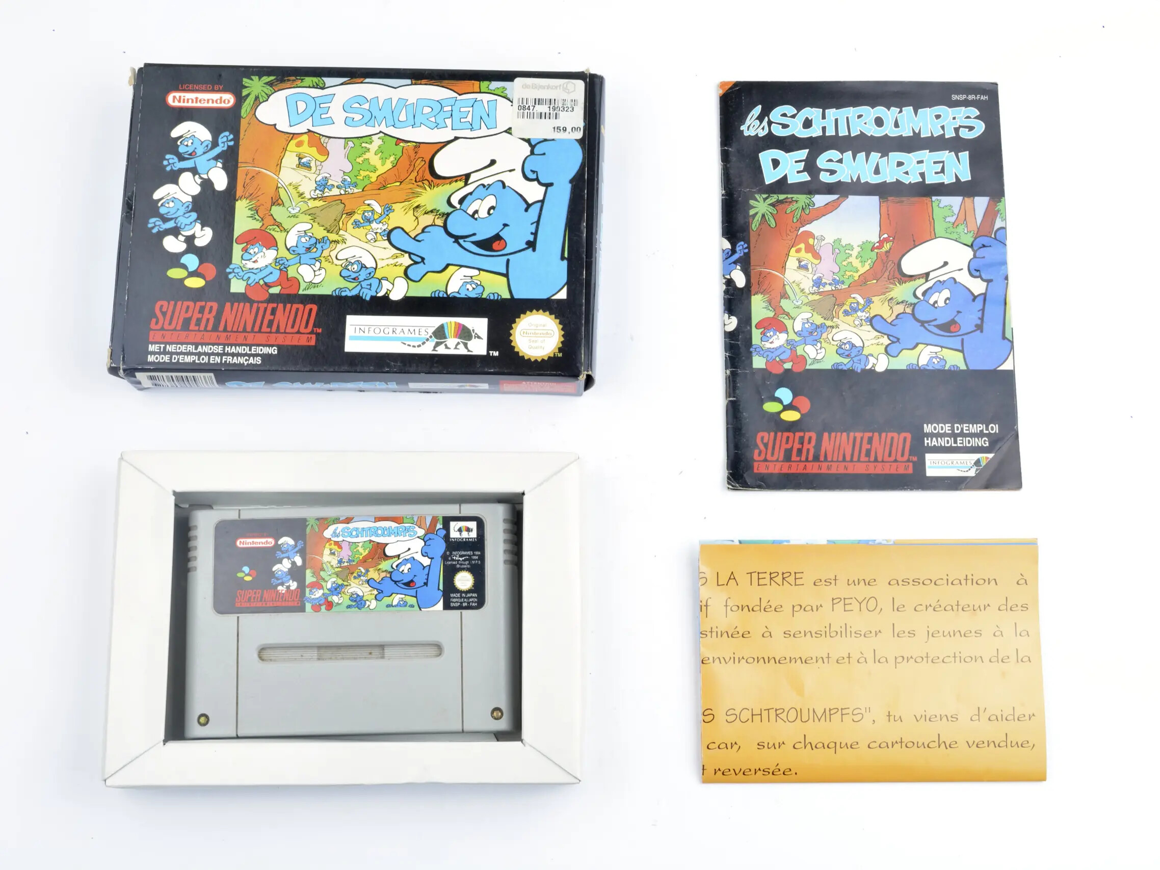 Les Schtroumpfs (De Smurfen) Kaufen | Super Nintendo Games [Complete]