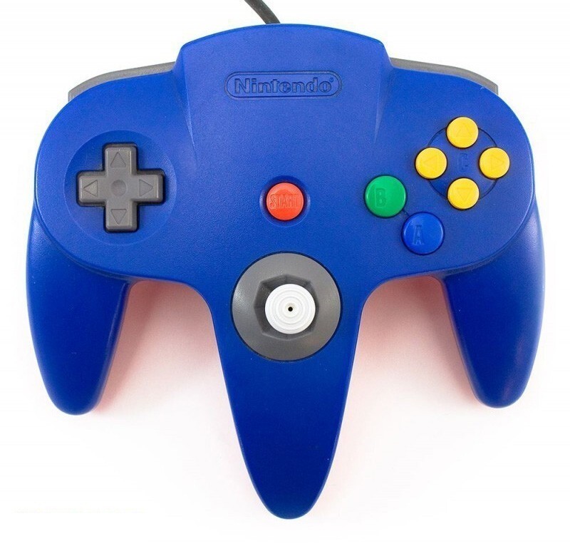 Originele Nintendo 64 Controller Blue - Gamecube Stijl Pookje - Nintendo 64 Hardware