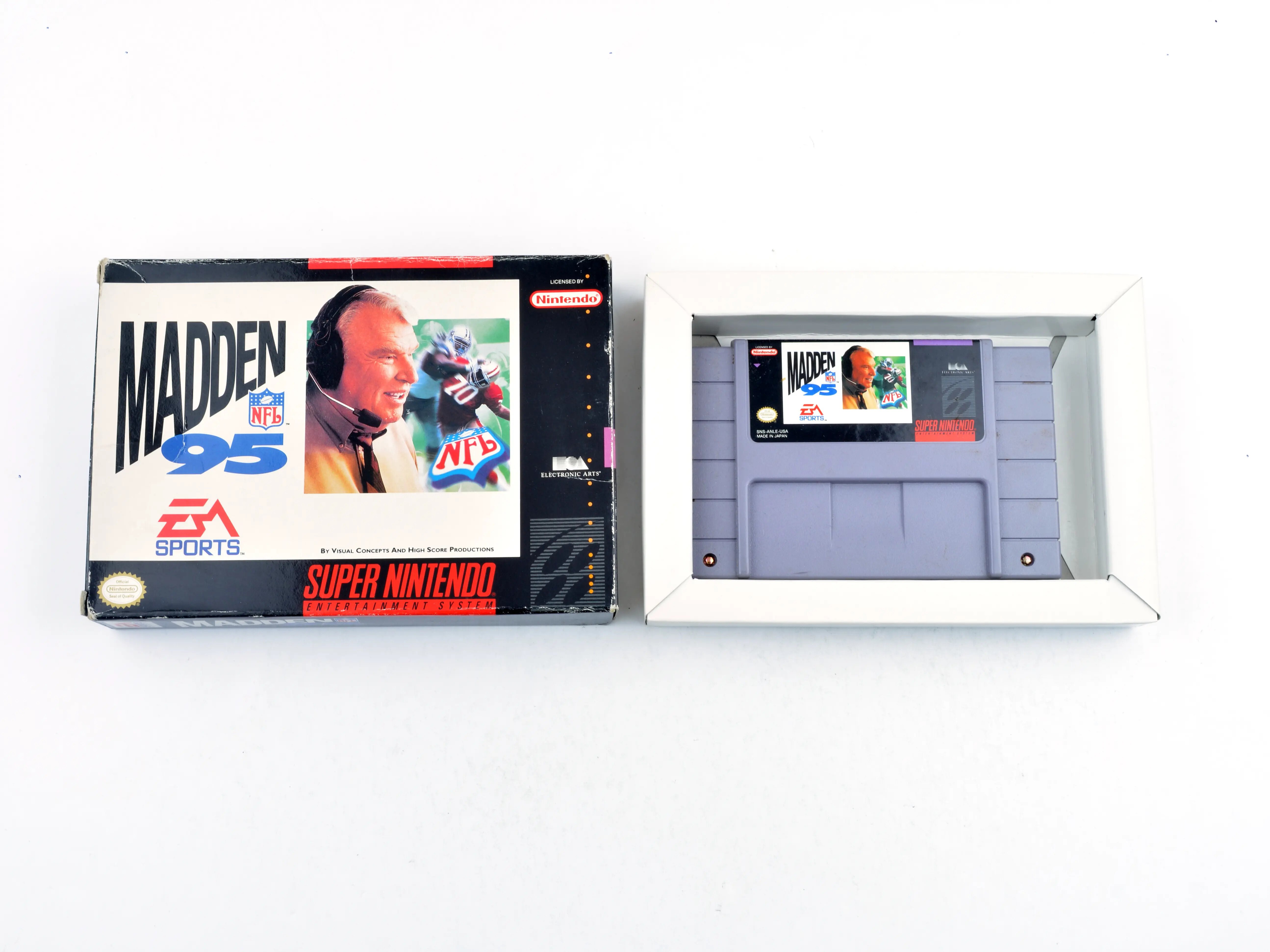 Madden NFL '95 (NTSC) - Super Nintendo Games [Complete]