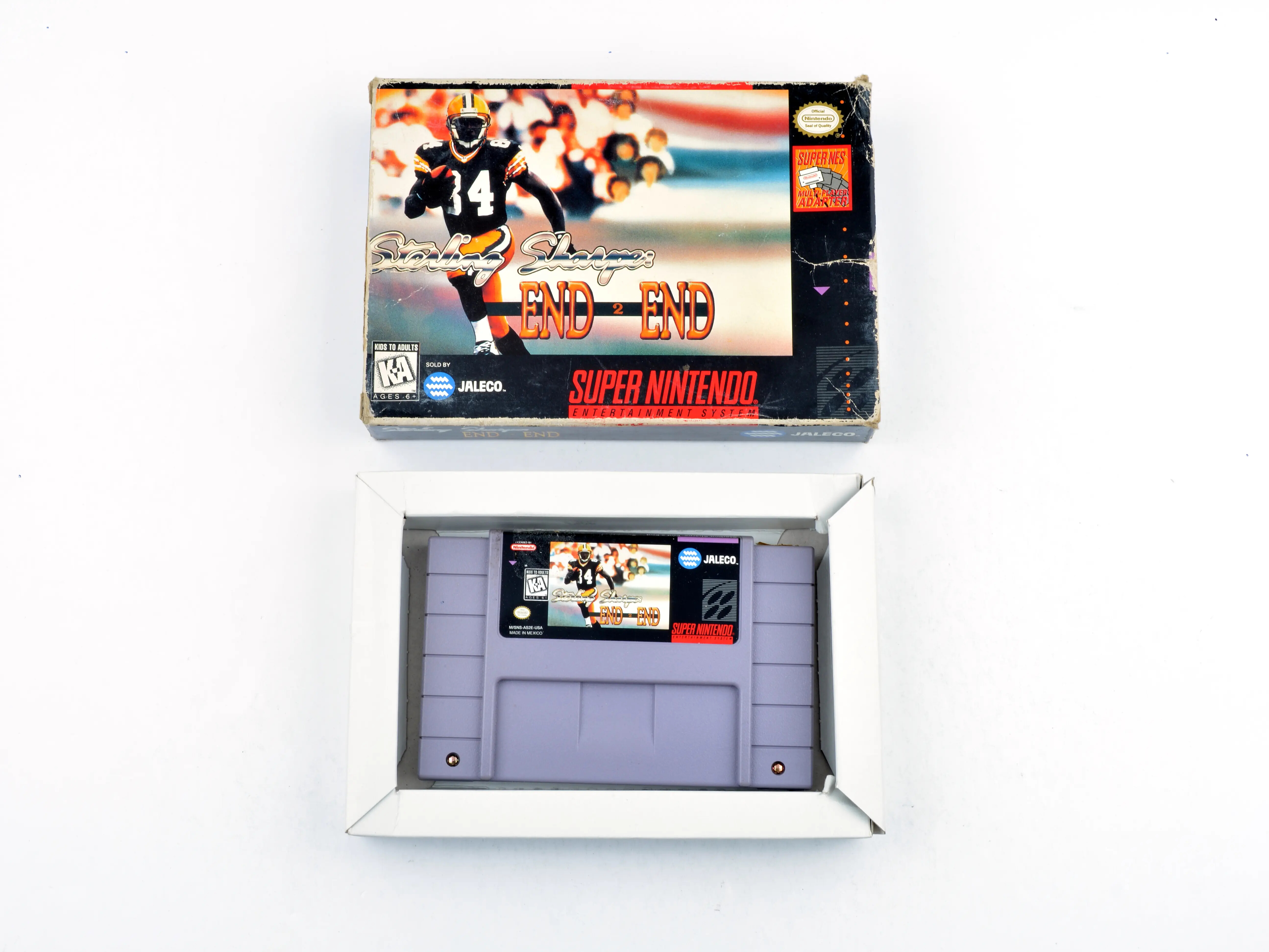 Sterling Sharpe: End 2 End (NTSC) - Super Nintendo Games [Complete]