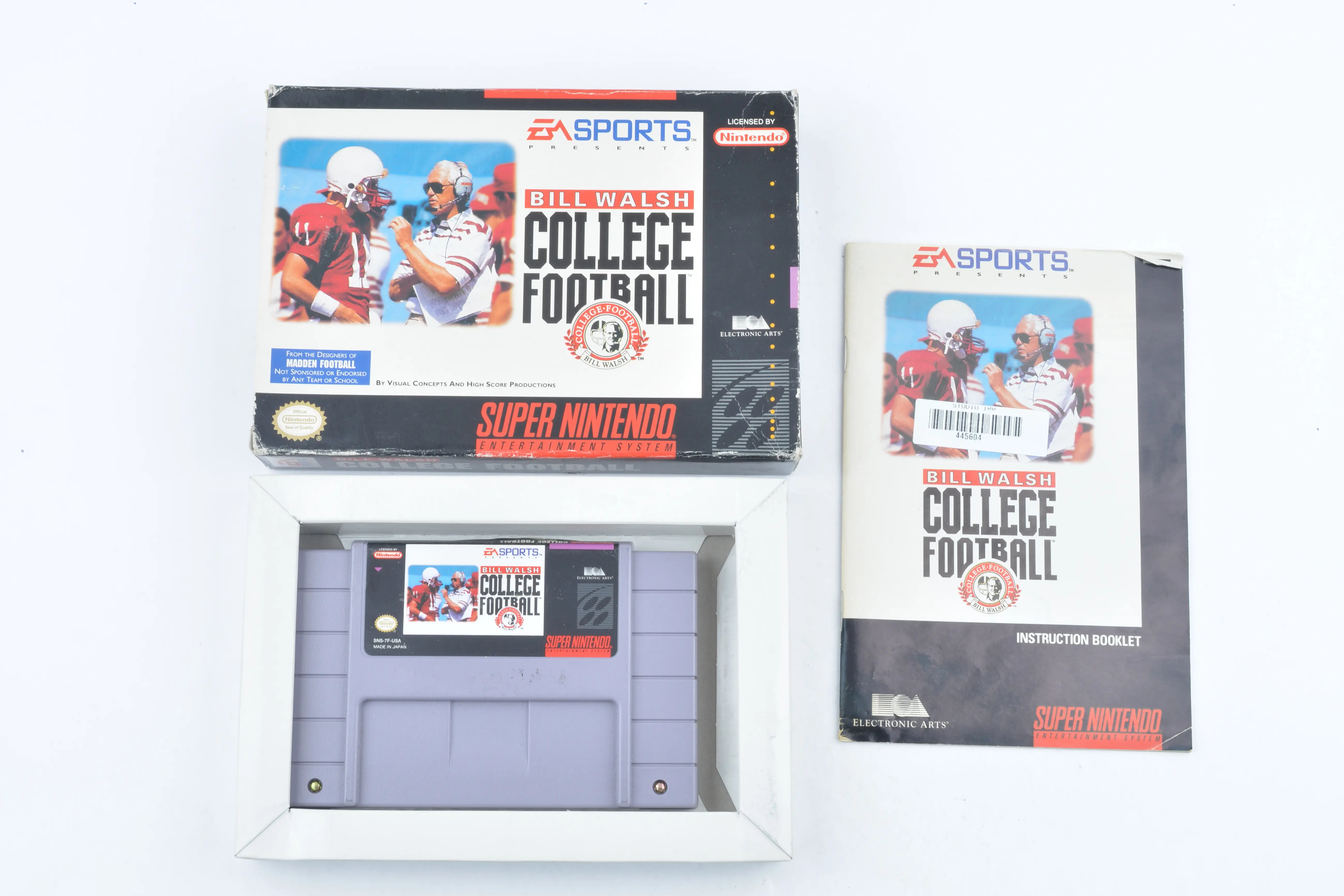 Bill Walsh College Football (NTSC) - Super Nintendo Games [Complete]