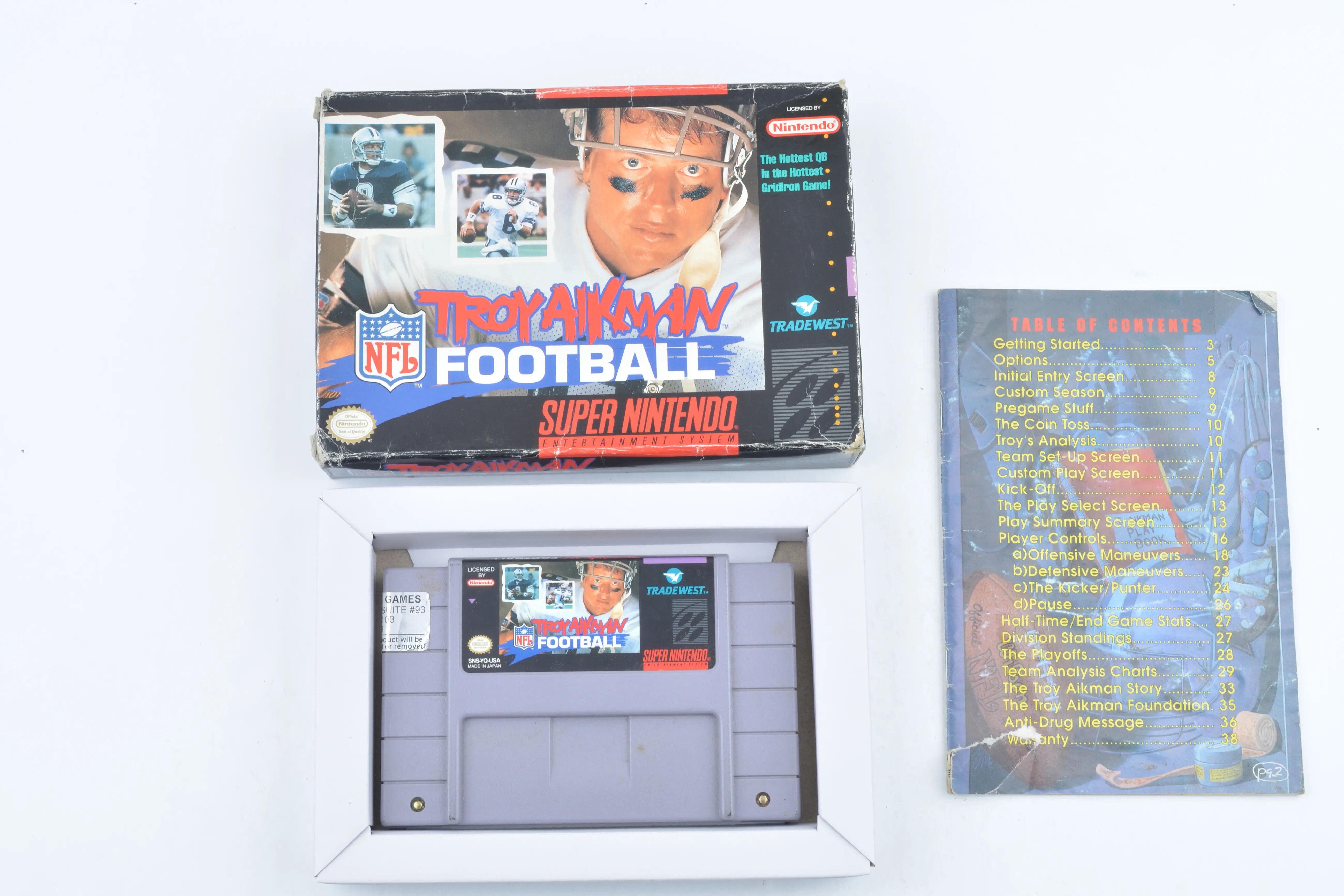 Troy Aikman NFL Football (NTSC) - Super Nintendo Games [Complete]