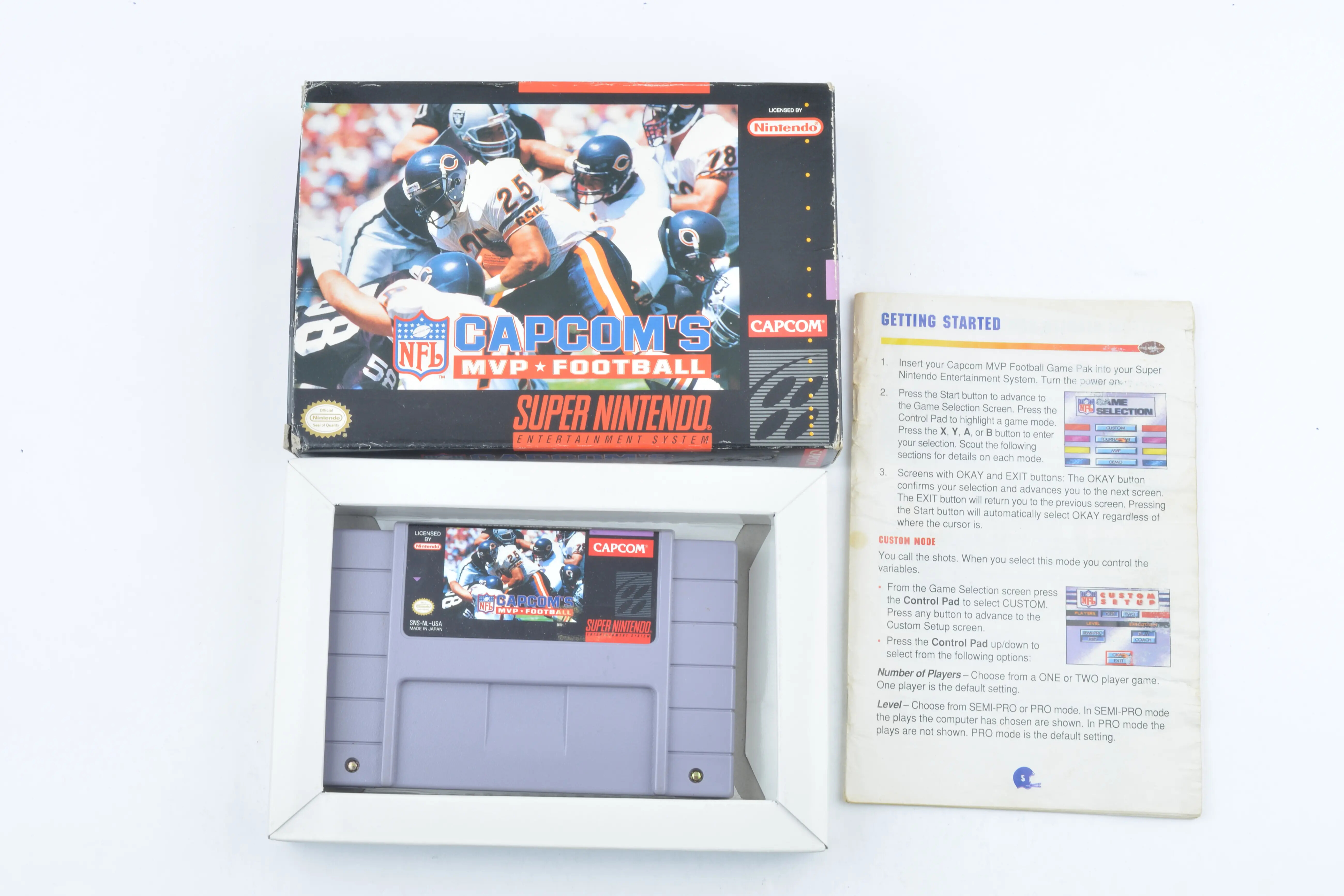 Capcom's MVP Football (NTSC) - Super Nintendo Games [Complete]