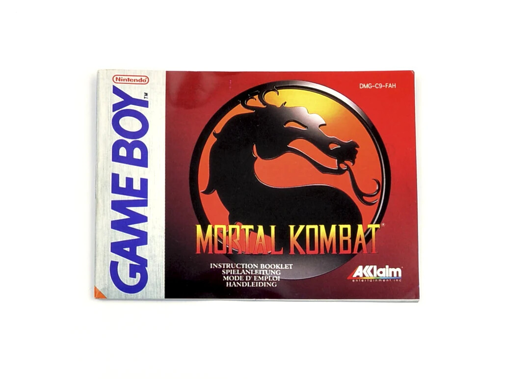 Mortal Kombat - Manual Kaufen | Gameboy Classic Manuals