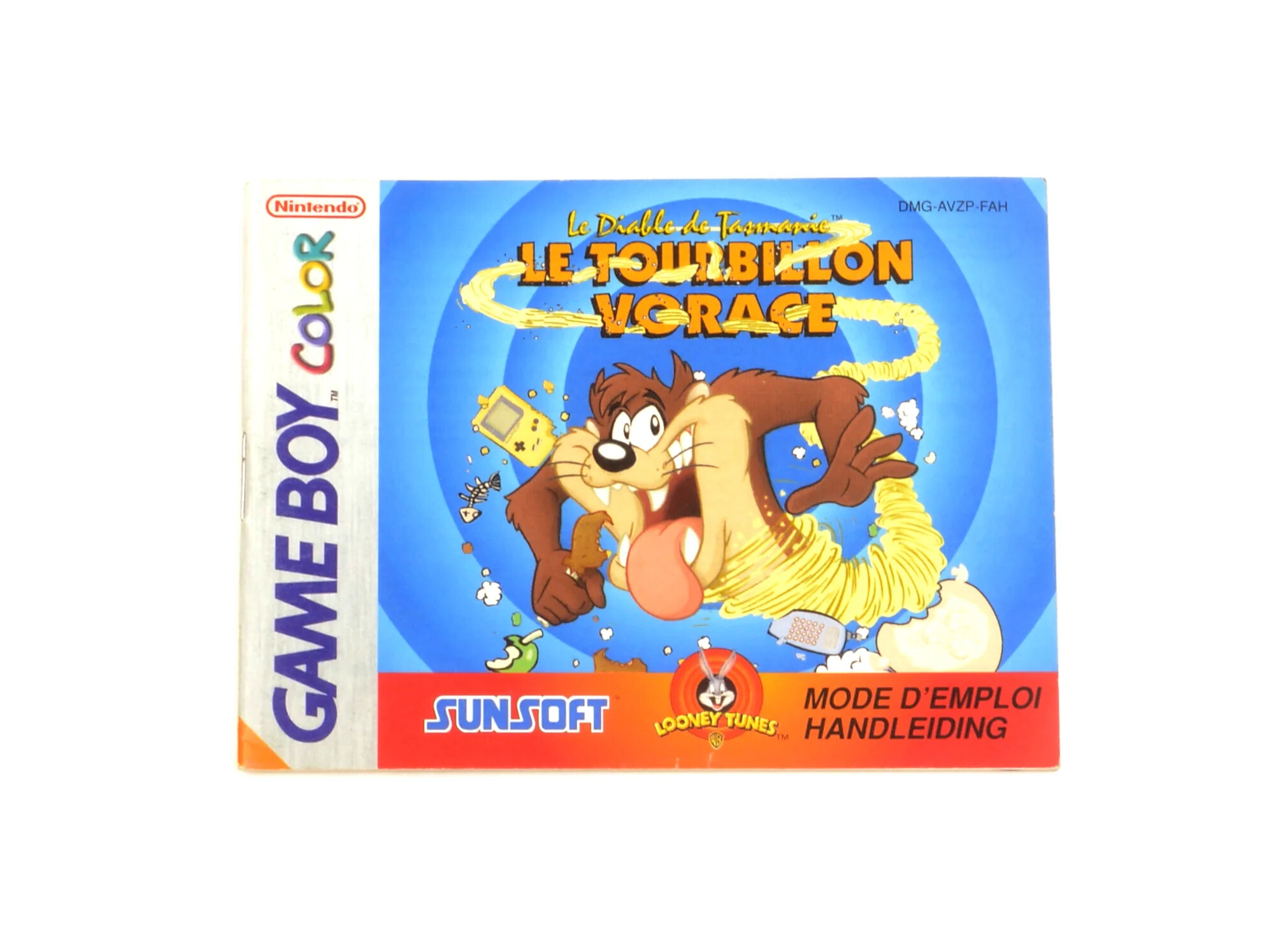 Le Tourbillon Vorace (Tasmanian Devil: Munching Madness) - Manual - Gameboy Color Manuals