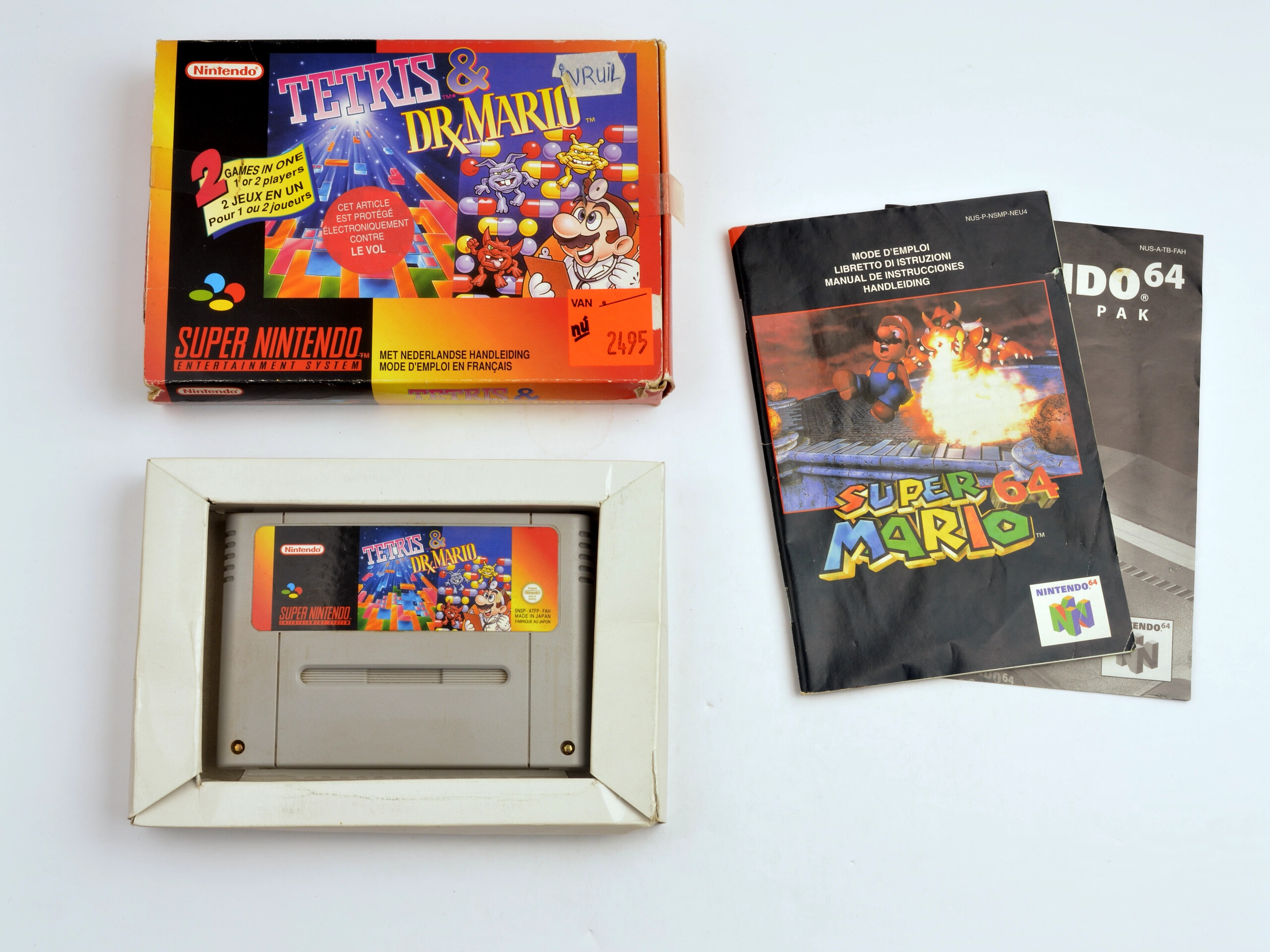 Tetris & Dr. Mario Kaufen | Super Nintendo Games [Complete]