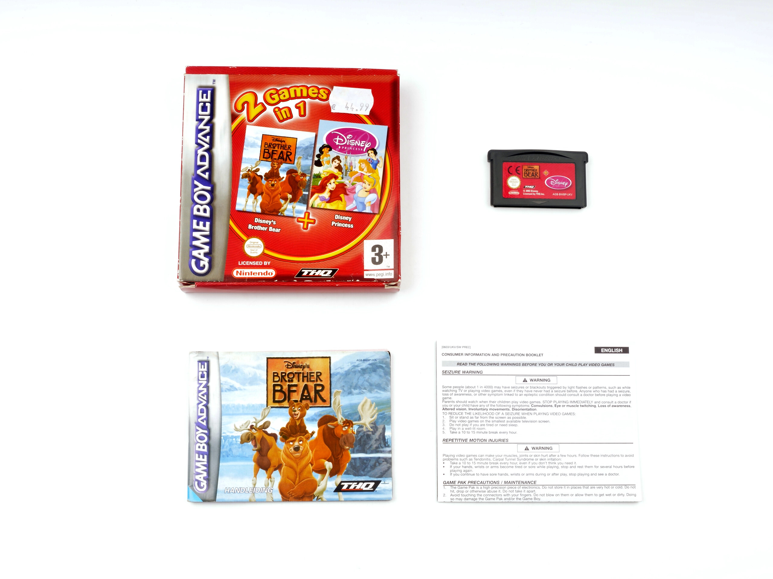 2 Games In 1: Disney's Brother Bear + Disney Princess Kaufen | Gameboy Advance Games [Complete]