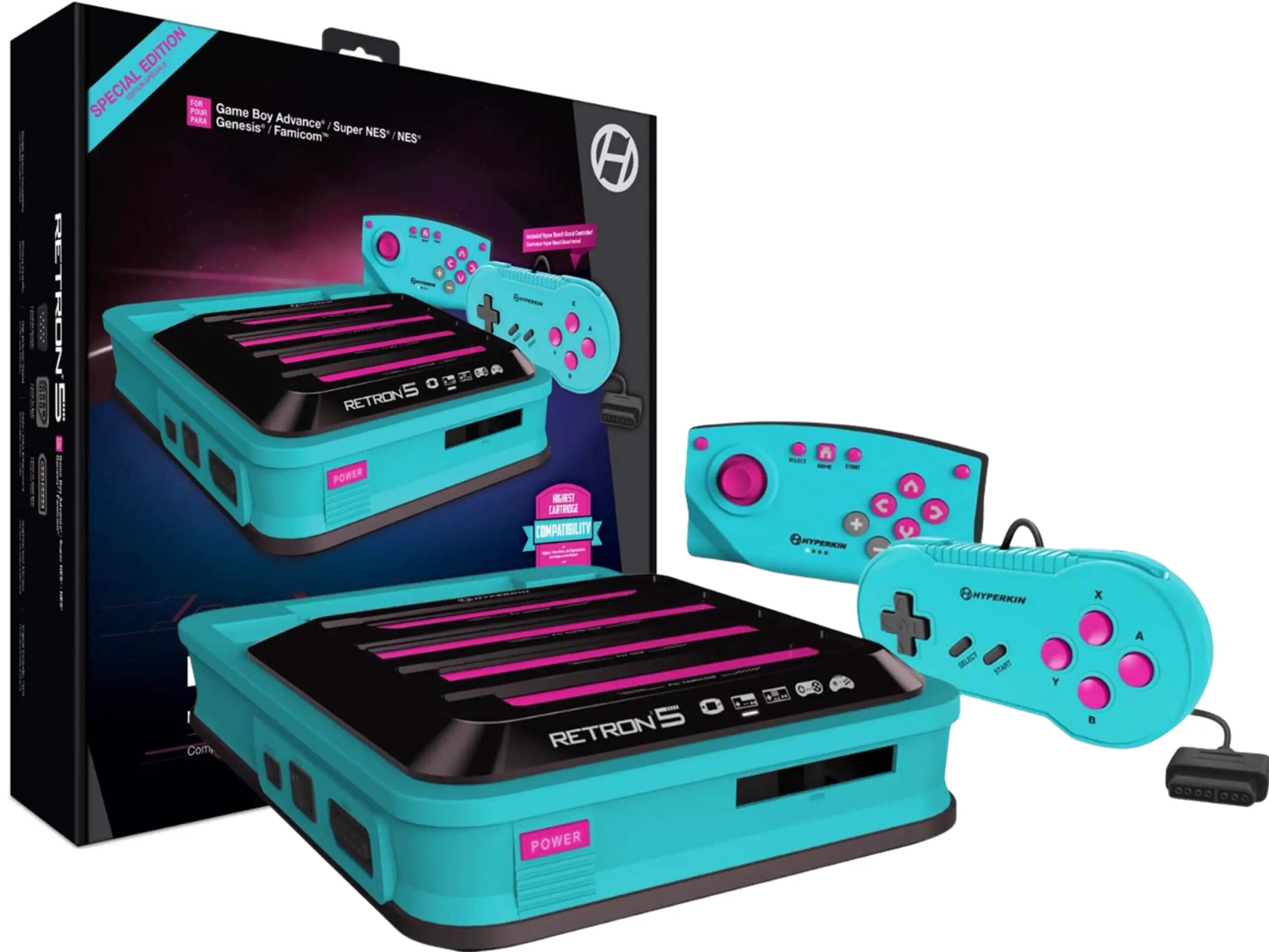 RetroN 5 Hyper Beach Gaming Console (HDMI) - Gameboy Advance Hardware