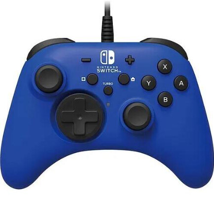 Nintendo Switch Wired Controller - Hori - Blue - Nintendo Switch Hardware