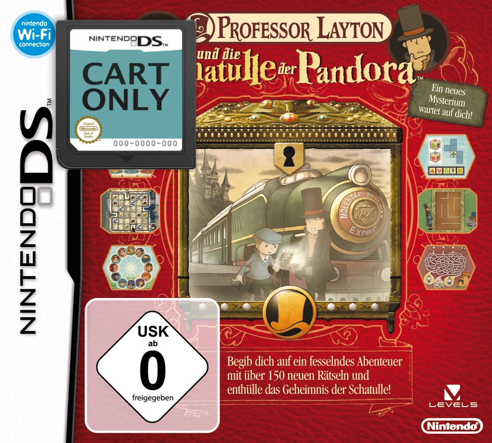 Professor Layton und die Schatulle der Pandora (German) - Cart Only - Nintendo DS Games